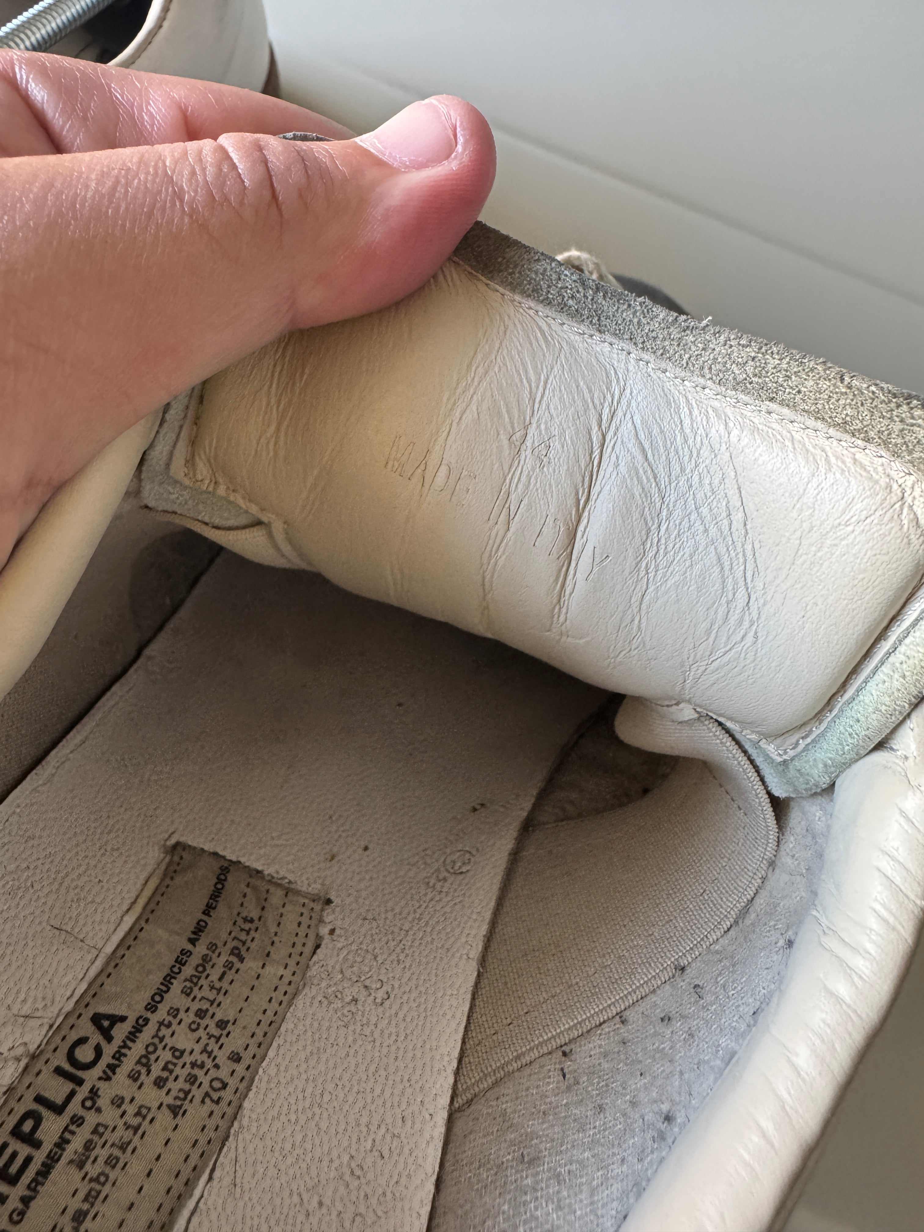 Maison Margiela White Neon Green Gum Gats 44/11