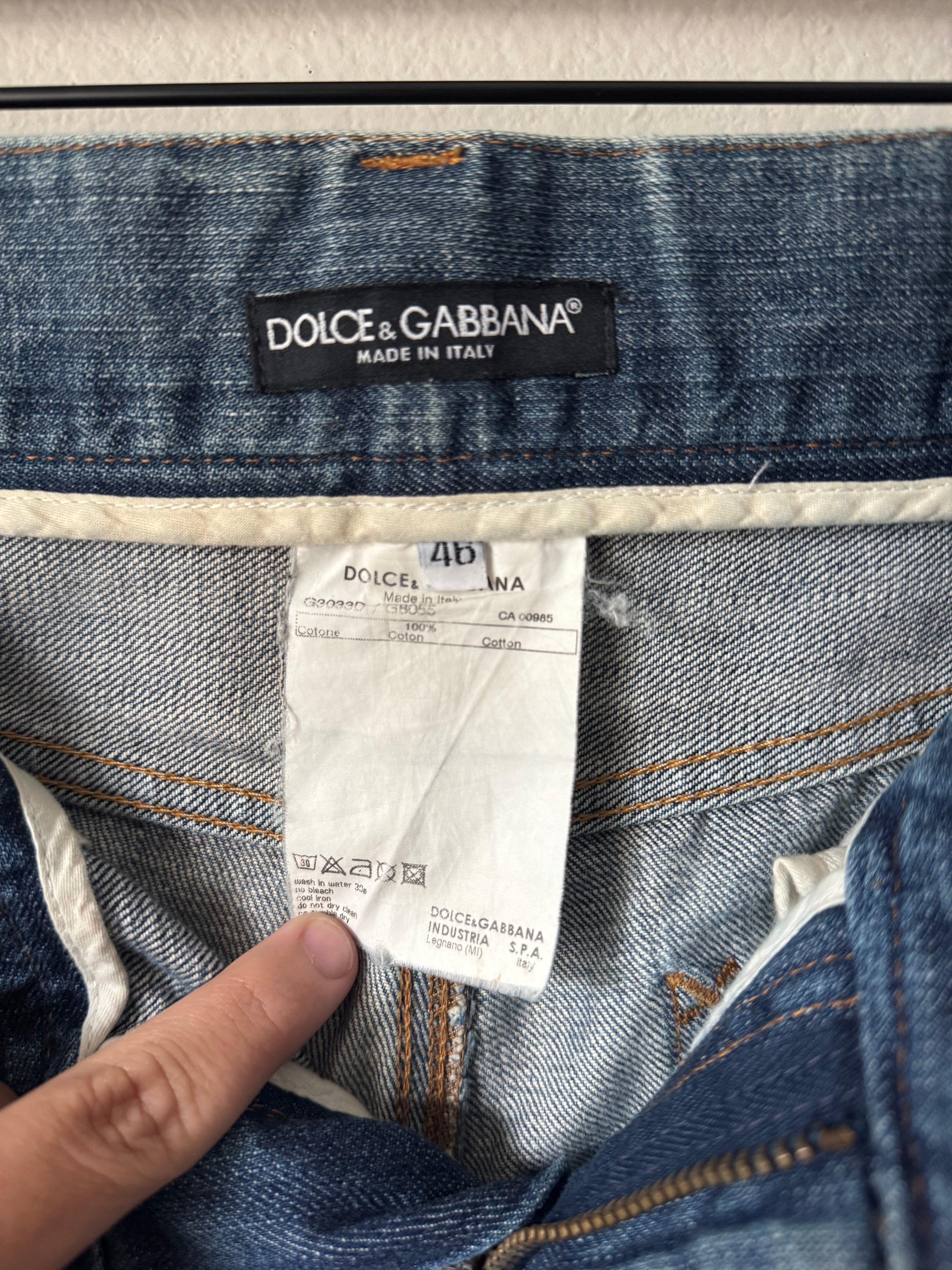 Dolce & Gabbanna Paint Splatter Denim 34