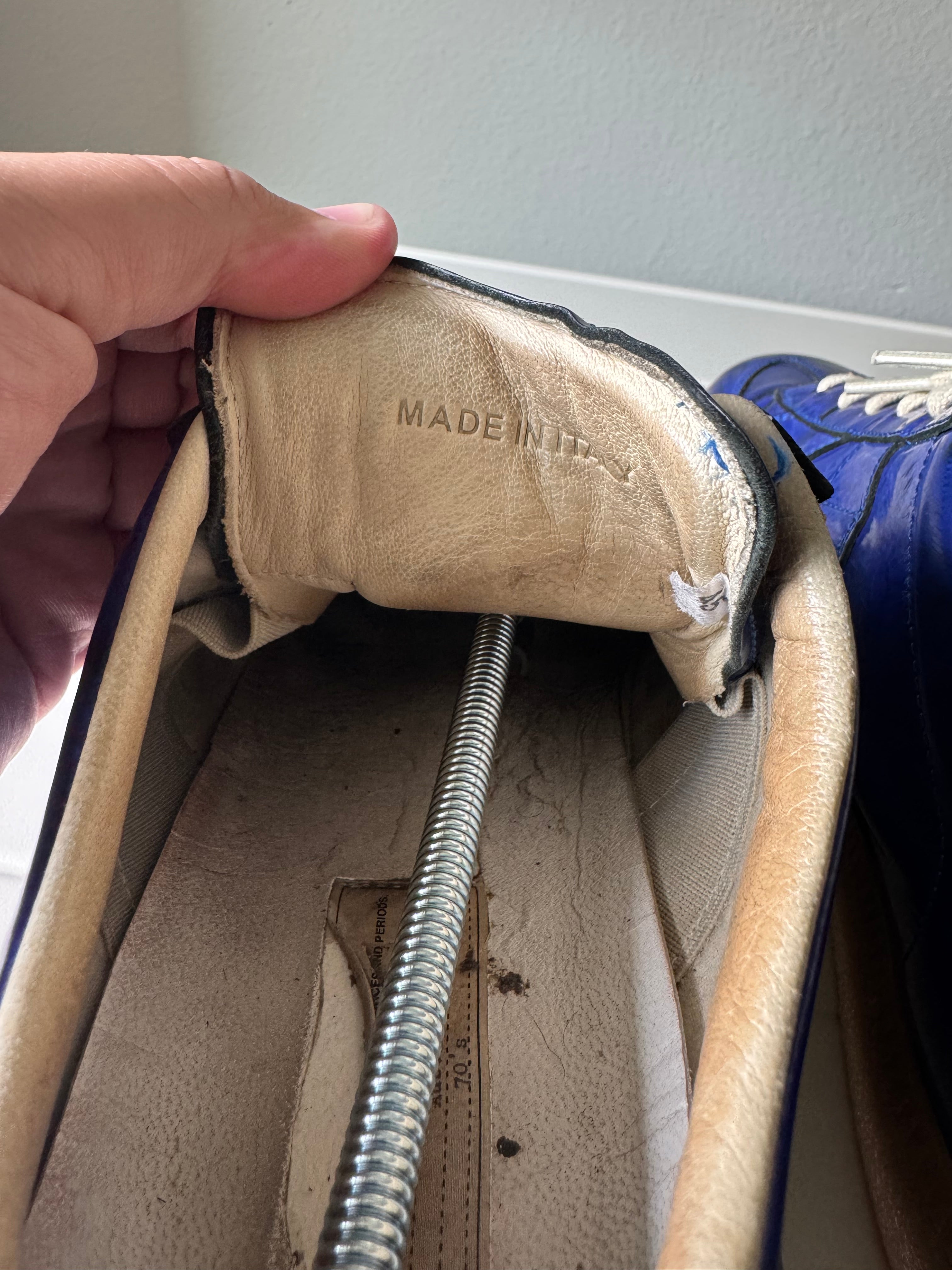 Maison Margiela Patent Blue Gats 45/12