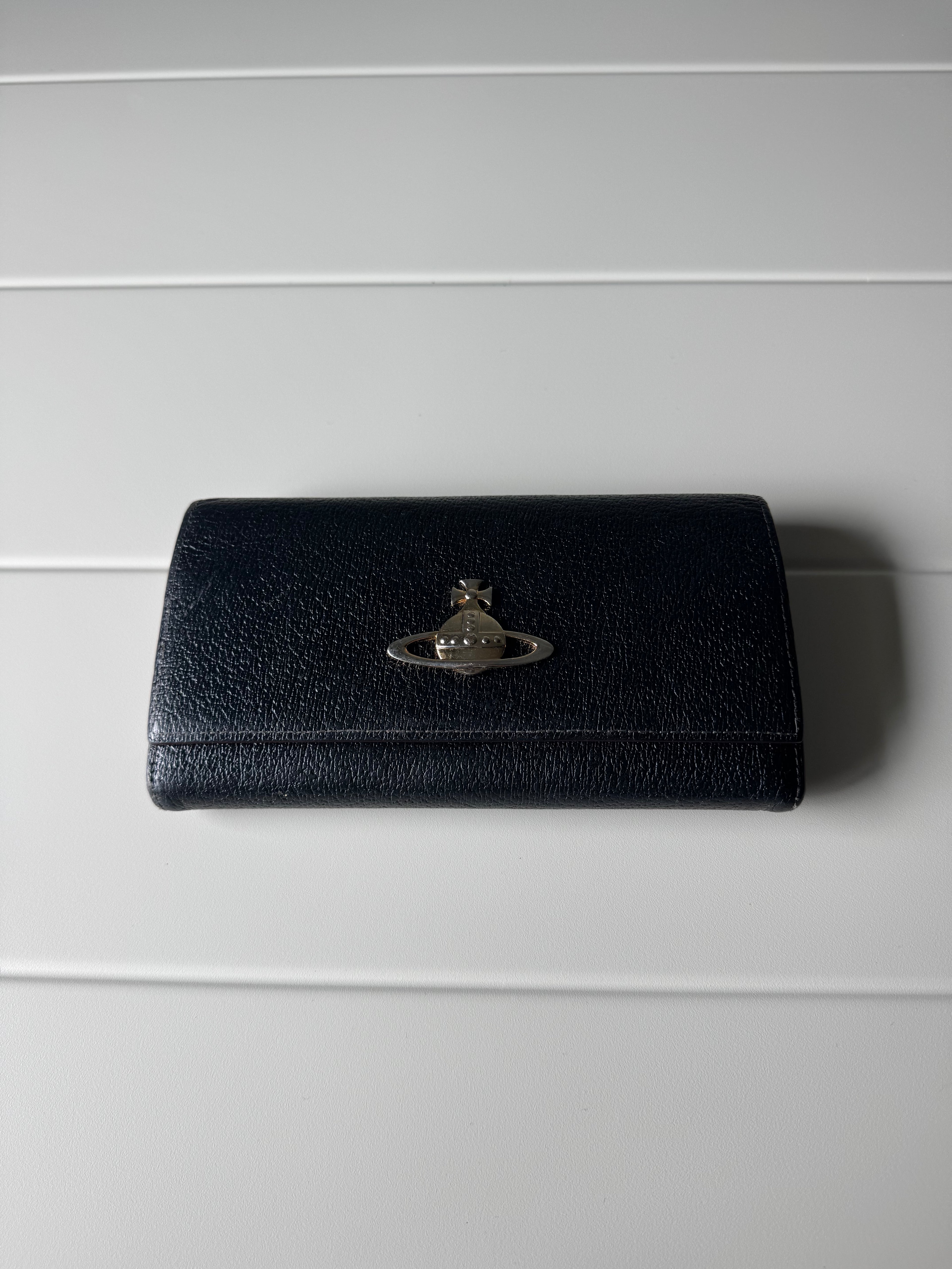 Vivienne Westwood Women’s Long Leather Black Wallet