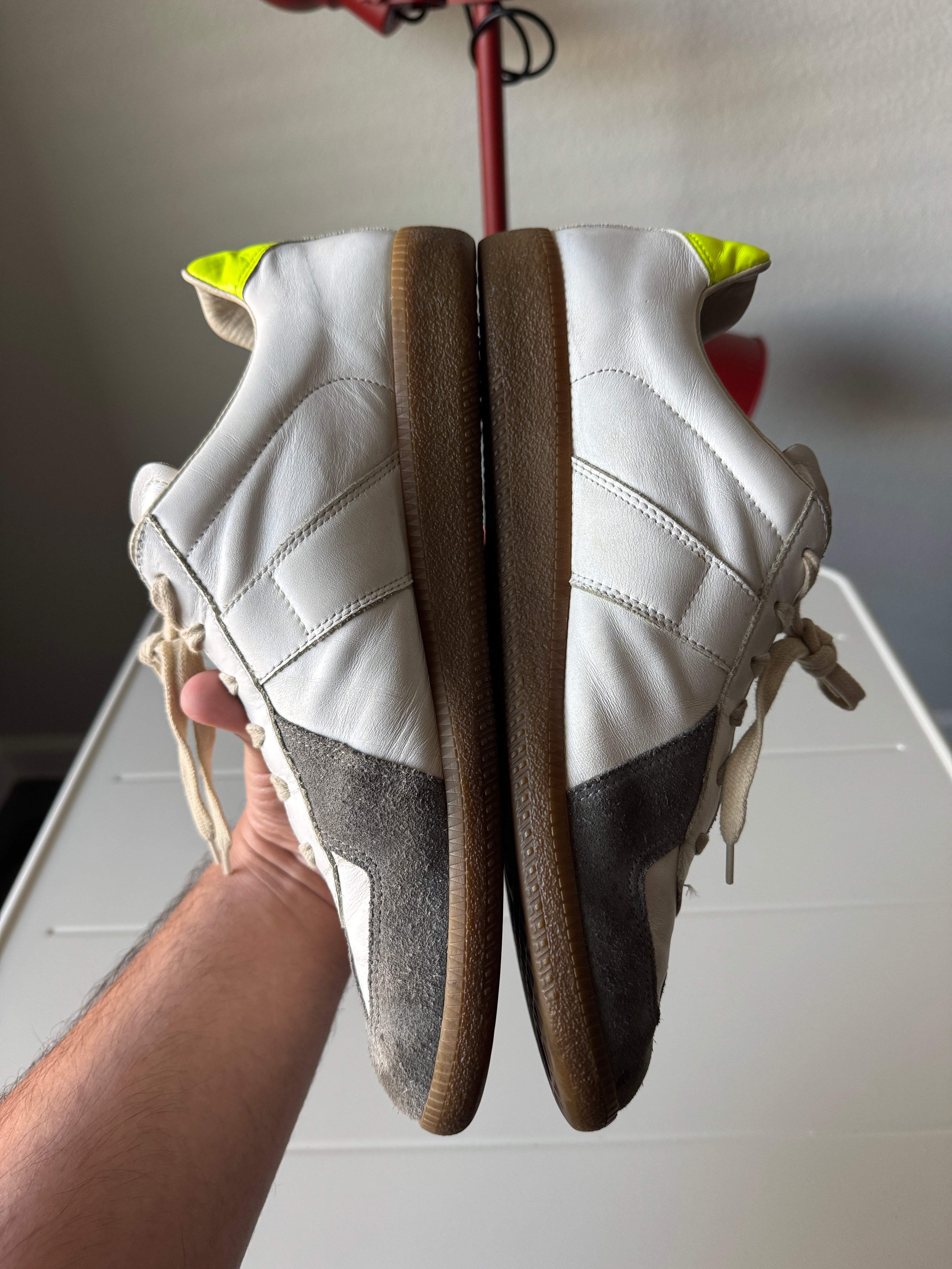 Maison Margiela White Neon Green Gum Gats 44/11