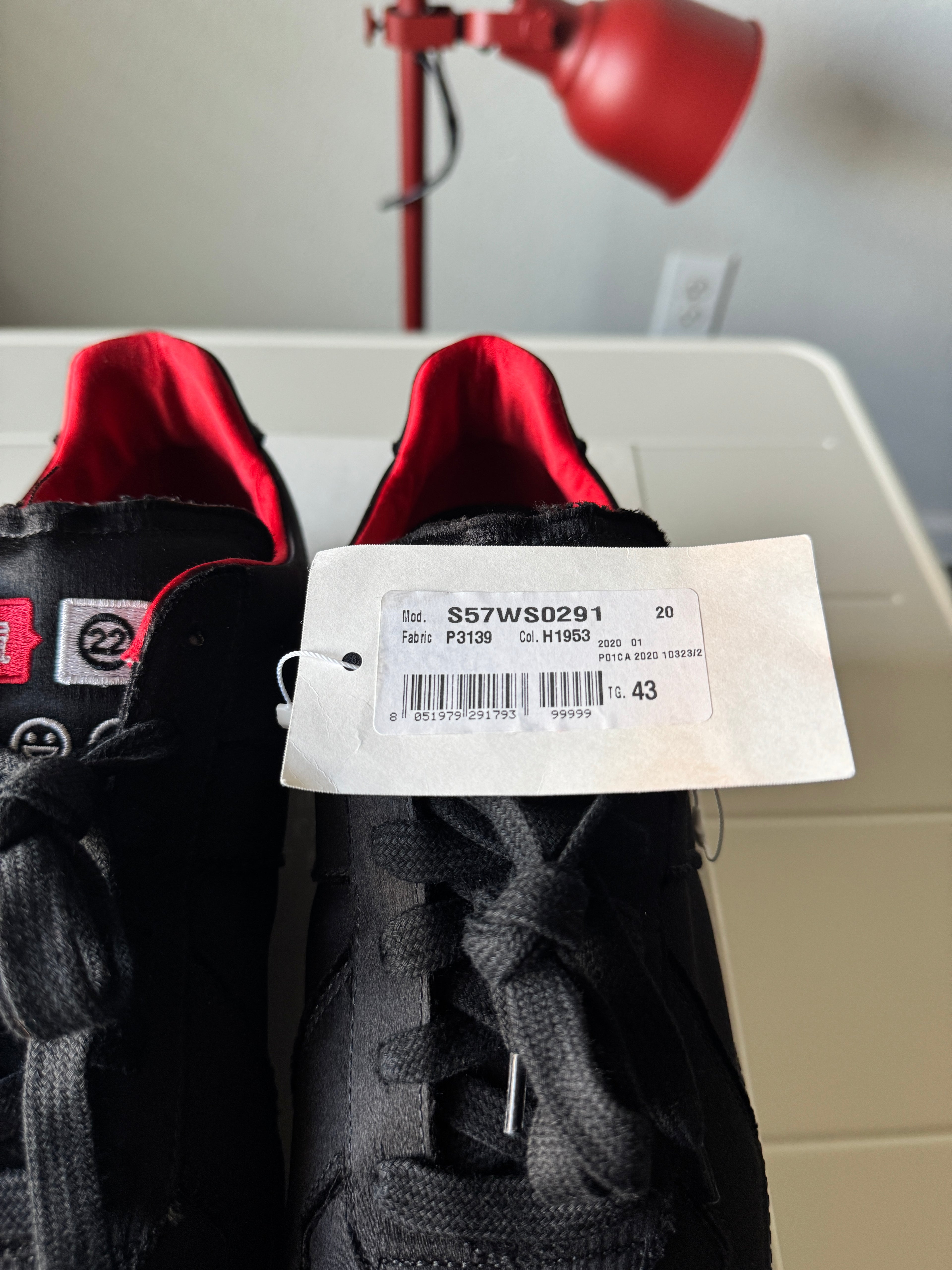 Maison Margiela Satin Black Gats 43/10