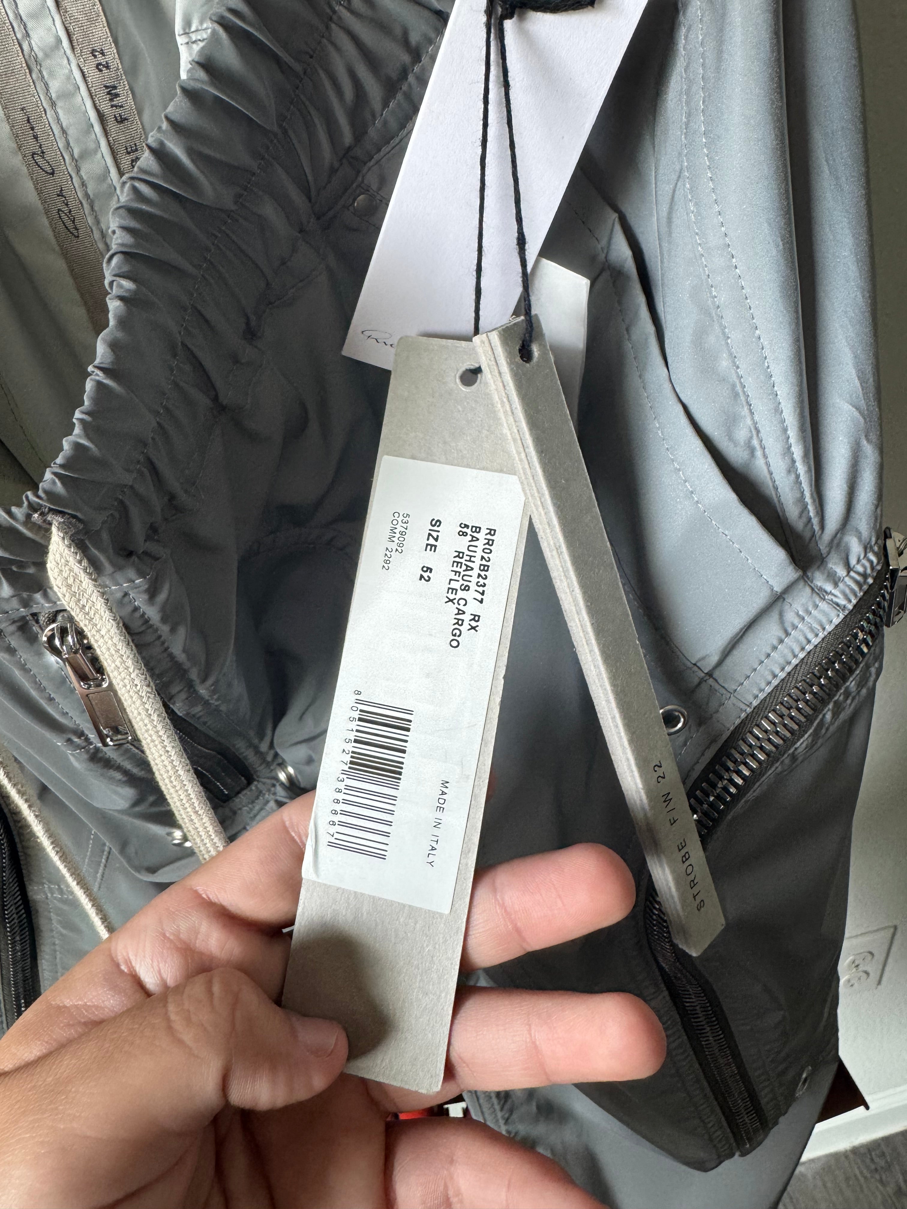 Rick Owens Reflex Bauhaus Cargos Reflective 34
