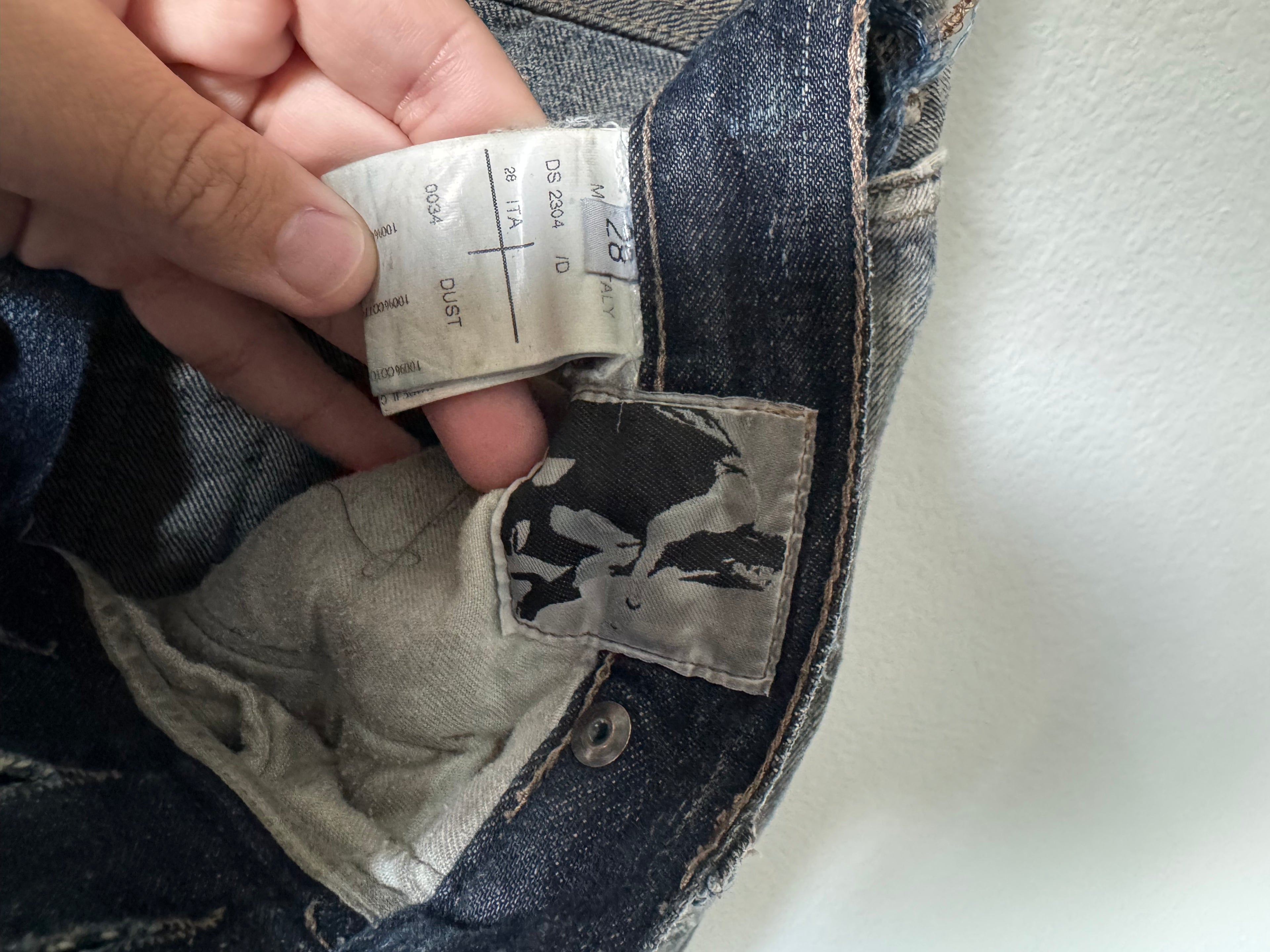 Rick Owens Olmar & Mirta Dust Wash Detroit Cut Denim 32