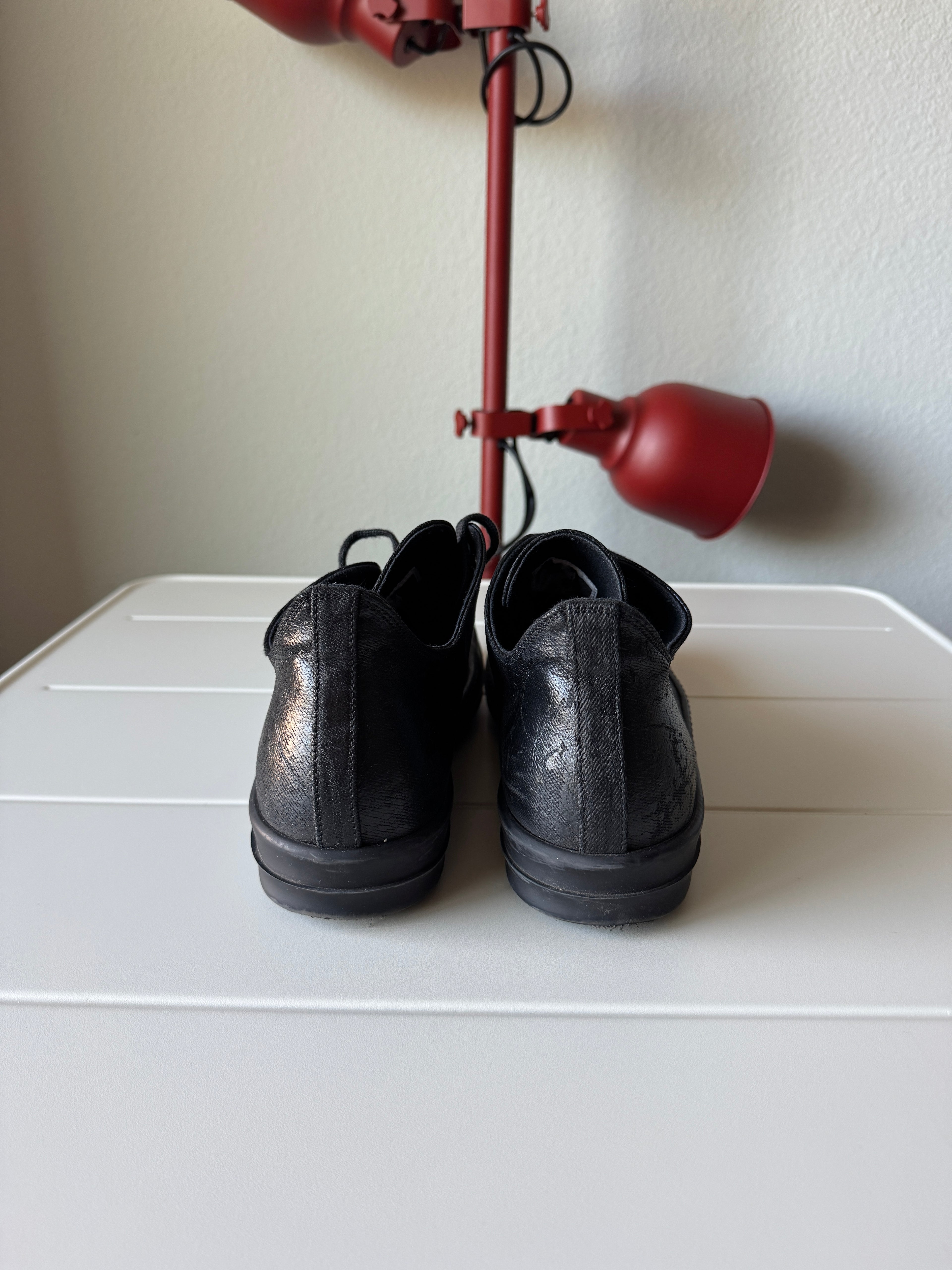 Rick Owens Triple Black Waxed Ramones 43/10