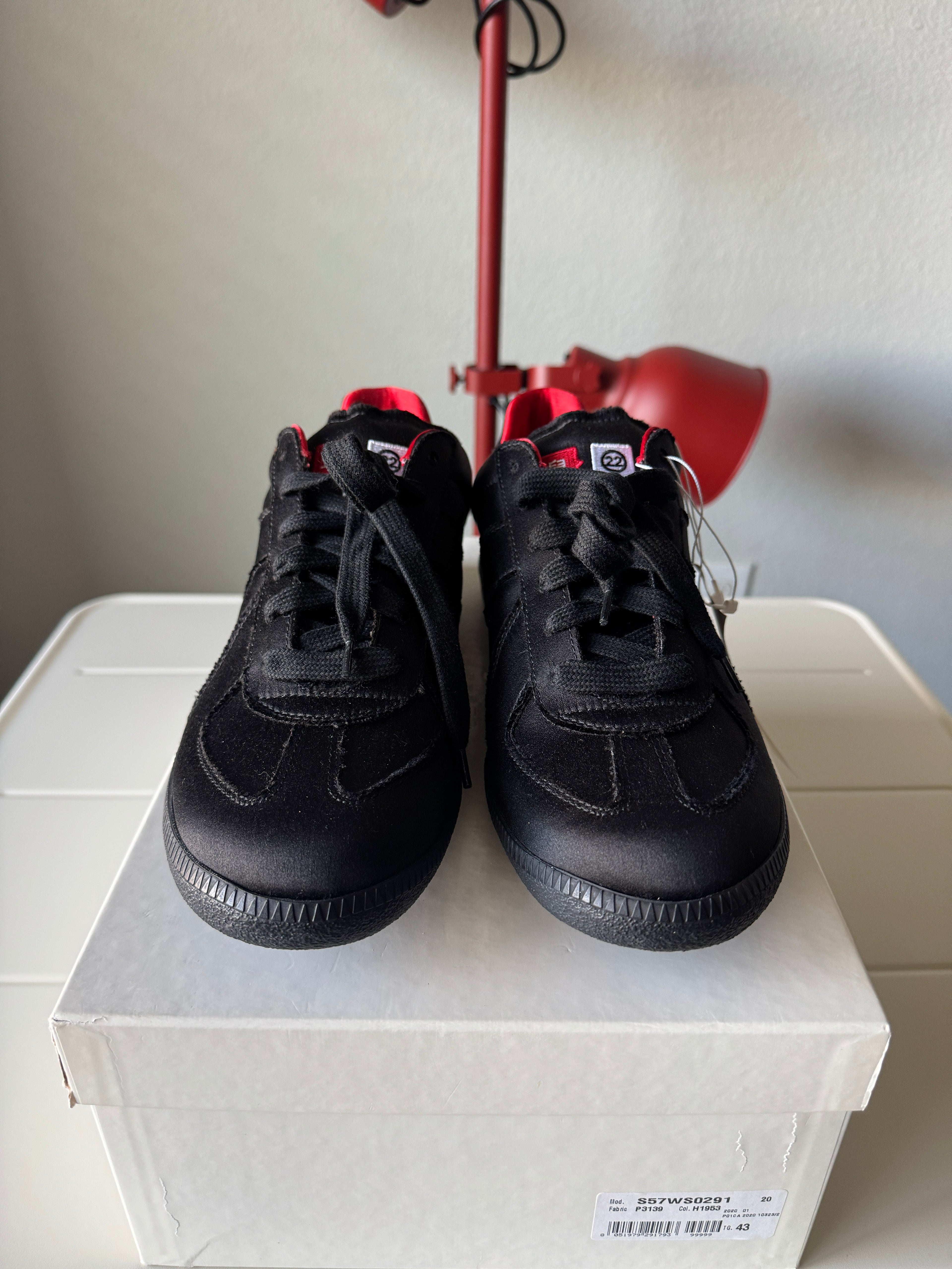 Maison Margiela Satin Black Gats 43/10