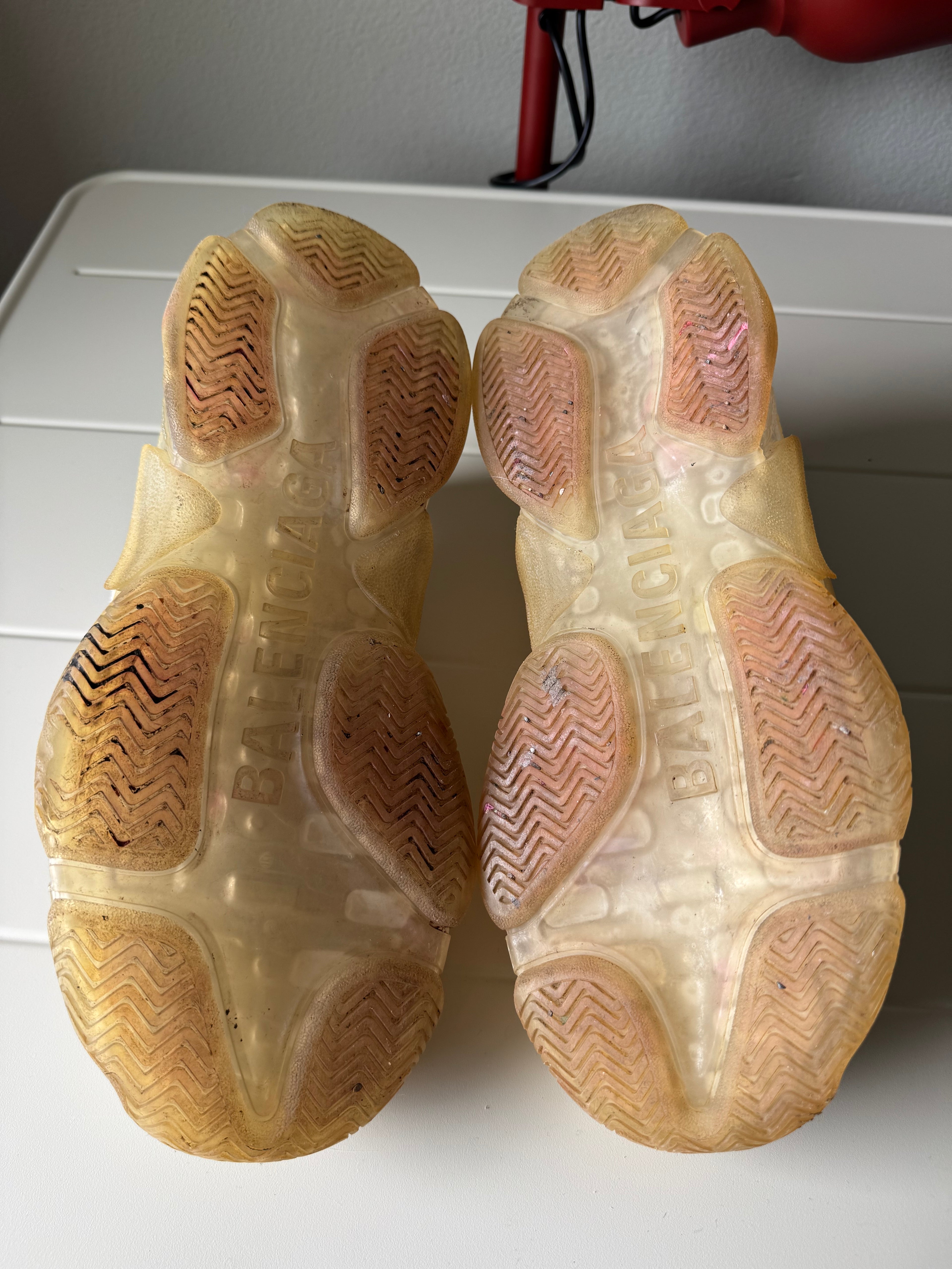 Balenciaga Triple S White Clear Sole 43/10