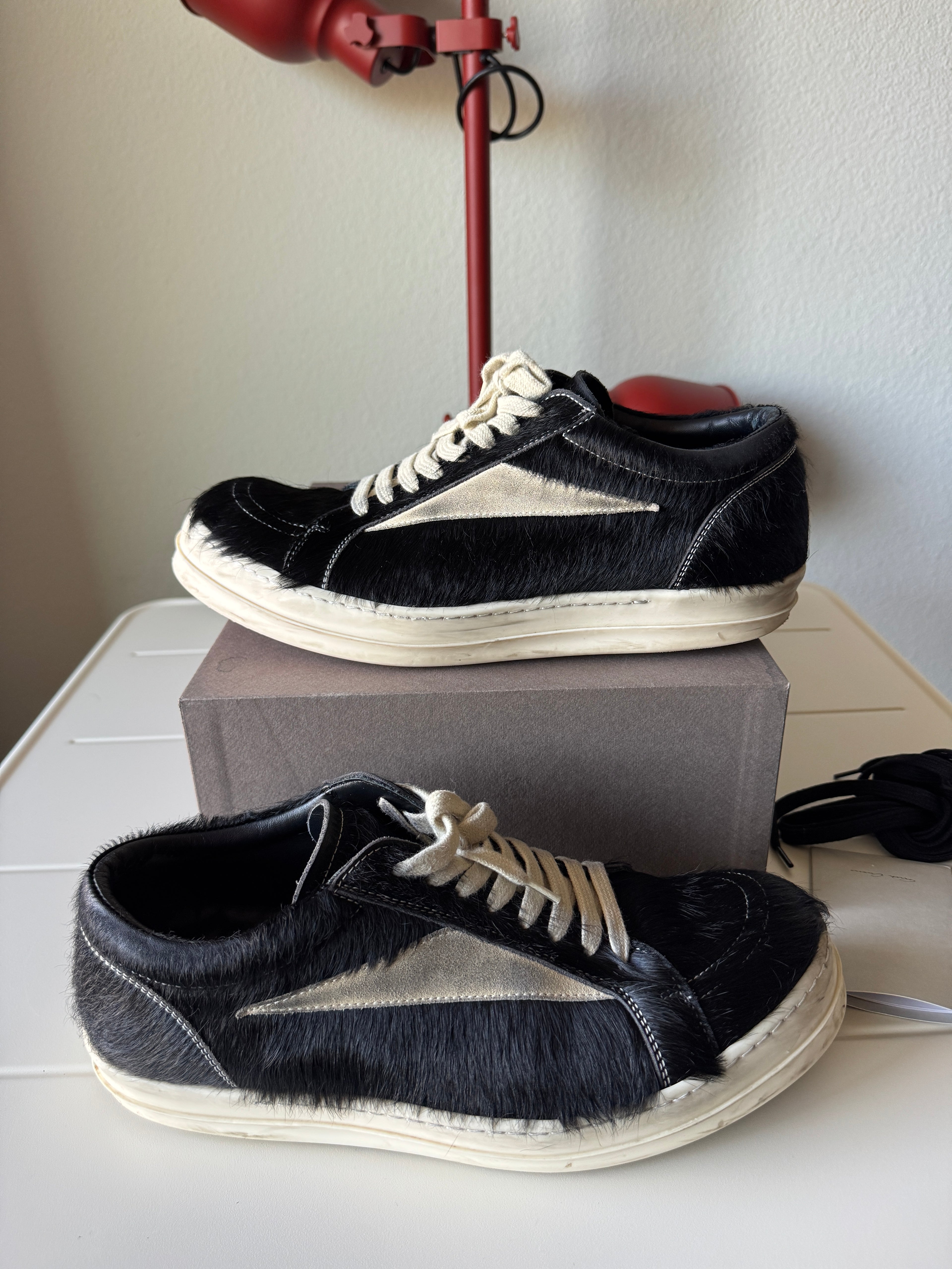 Rick Owens Pony Hair Vans Vintage Sneakers 44/11