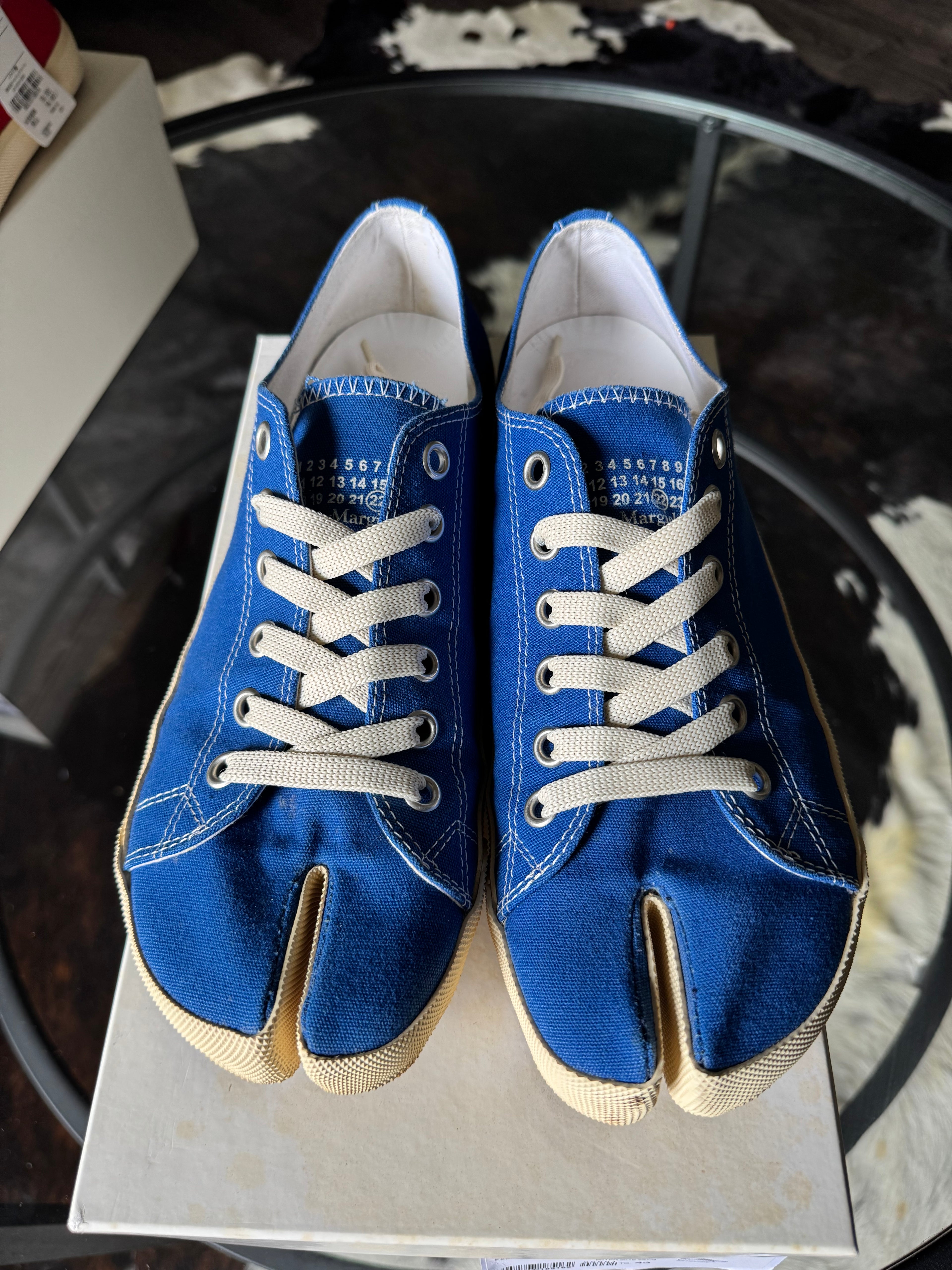 Maison Margiela Blue Tabi Sneakers 43/10