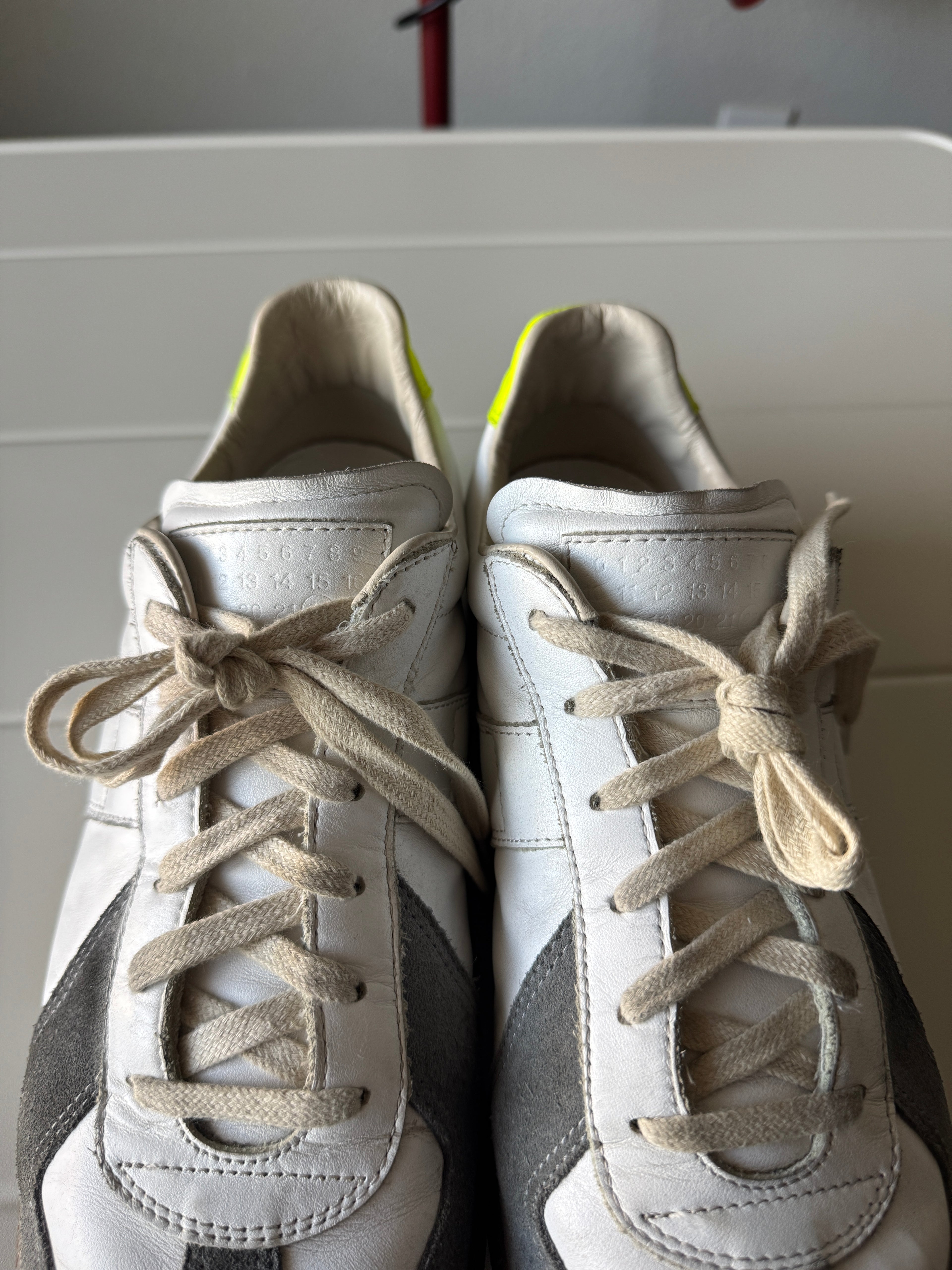 Maison Margiela White Neon Green Gum Gats 44/11