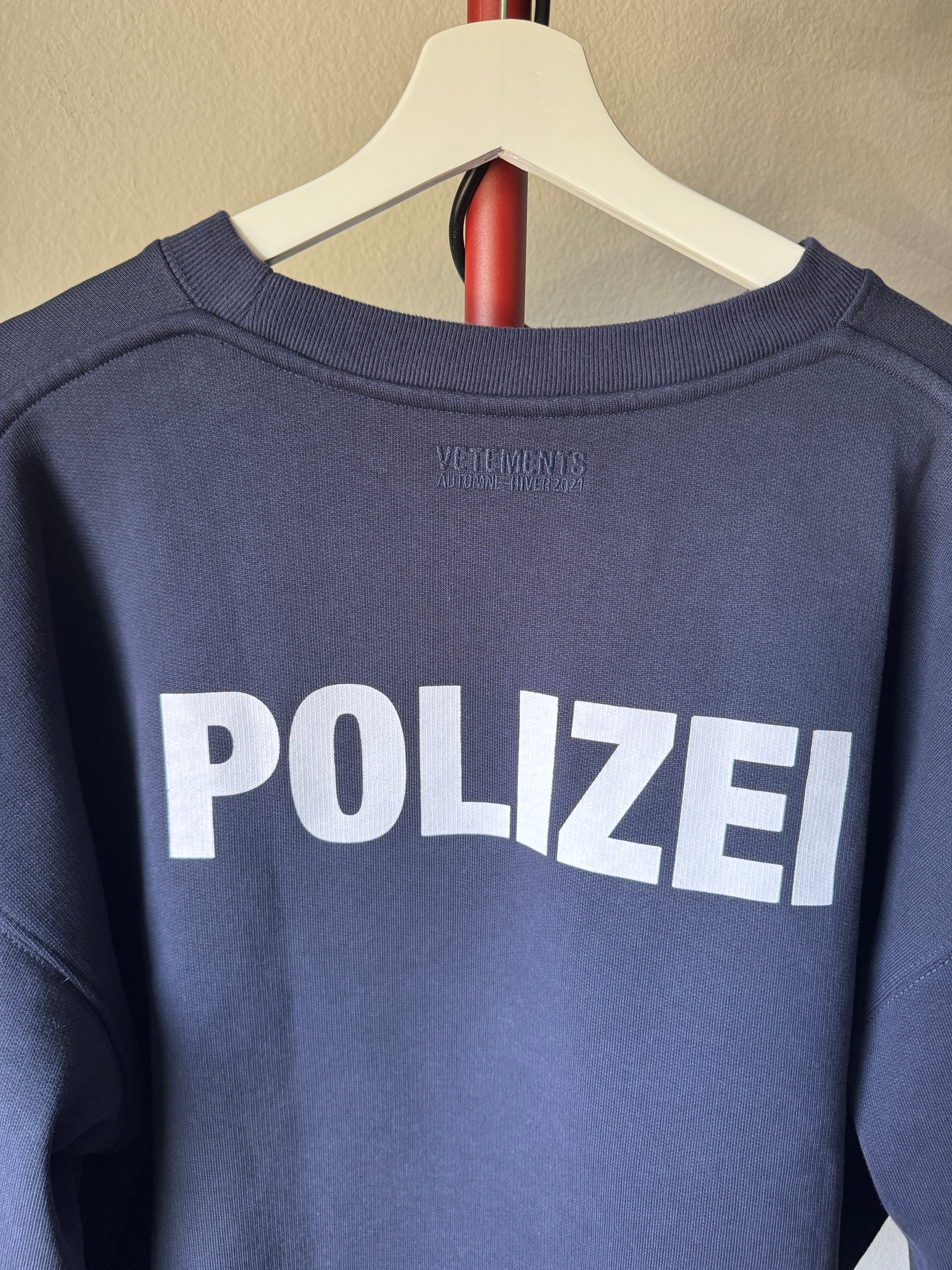 Vetements Polizei Crewneck Sweatshirt M/XL
