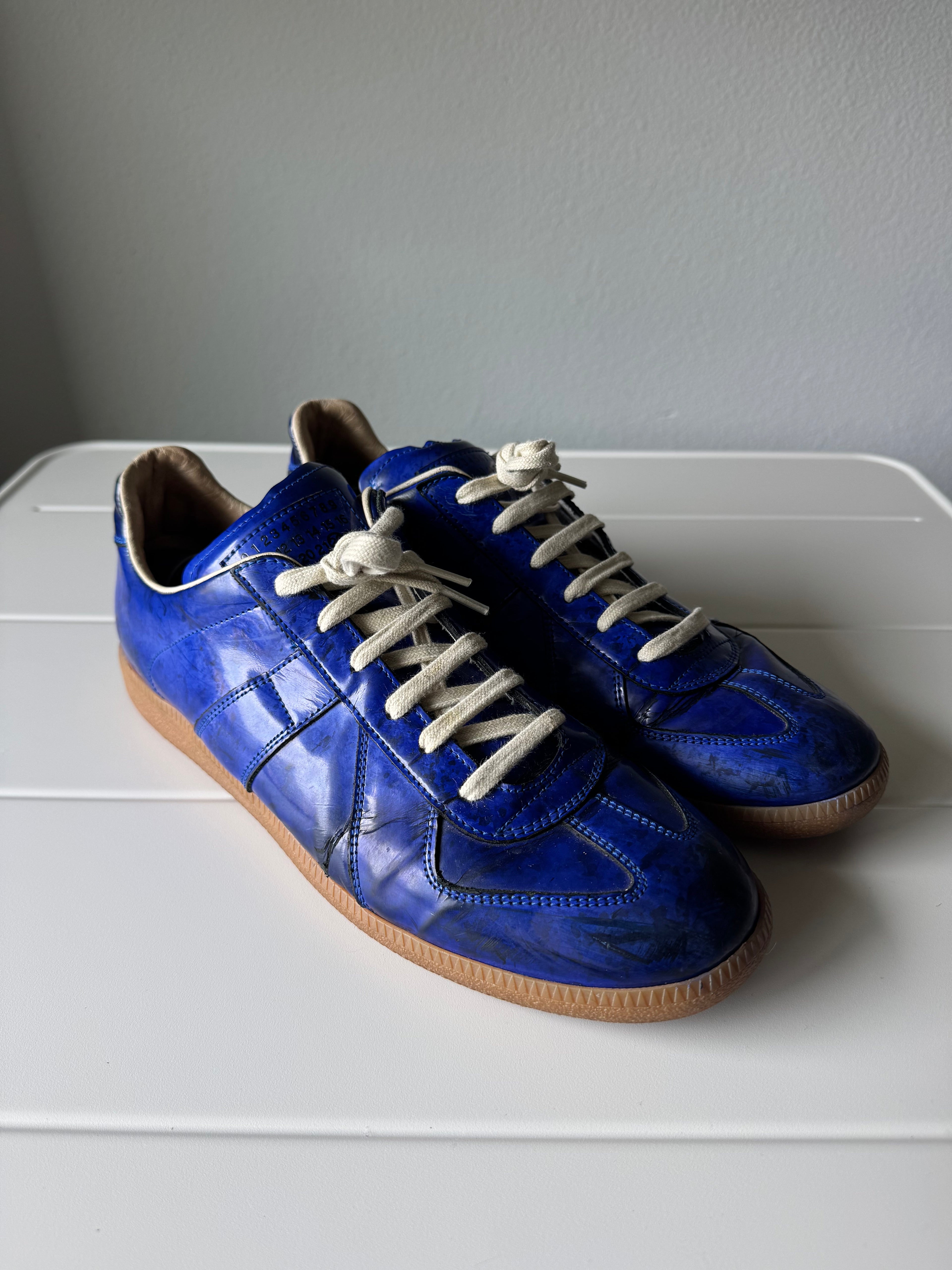 Maison Margiela Patent Blue Gats 45/12