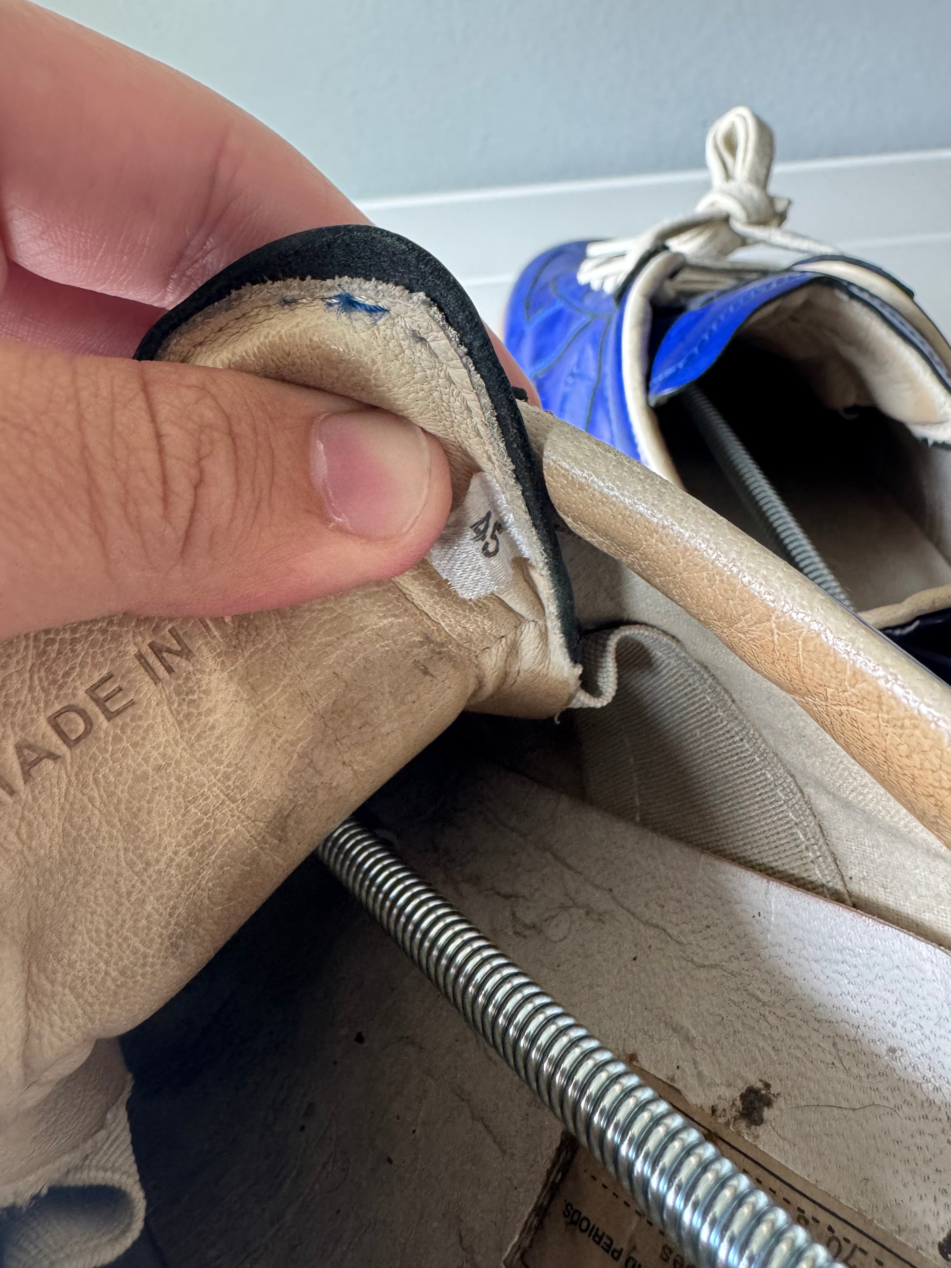 Maison Margiela Patent Blue Gats 45/12