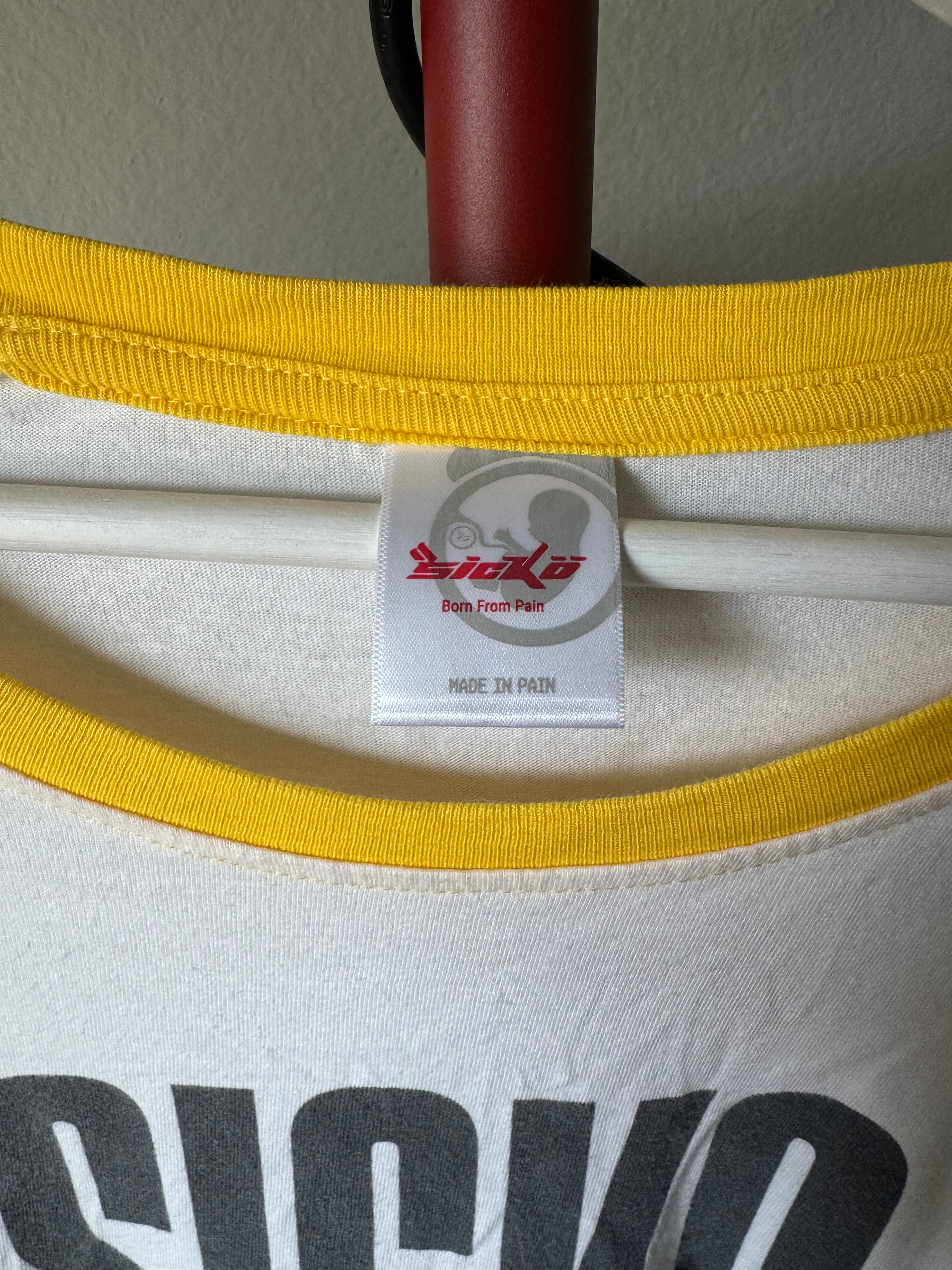 Sicko Yellow Baseball Tee XL