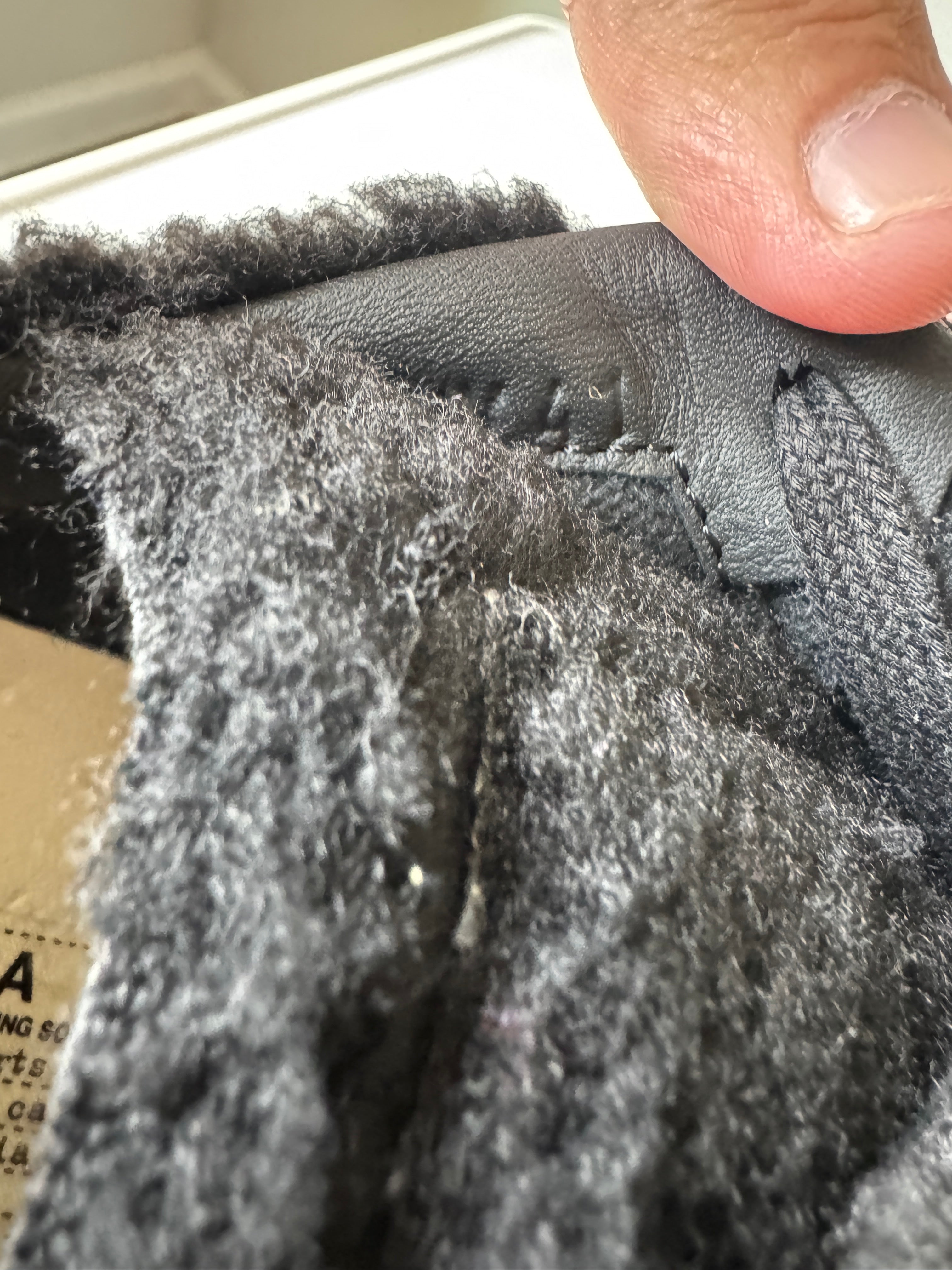 Maison Margiela Black Shearling Fur Gats 41/8