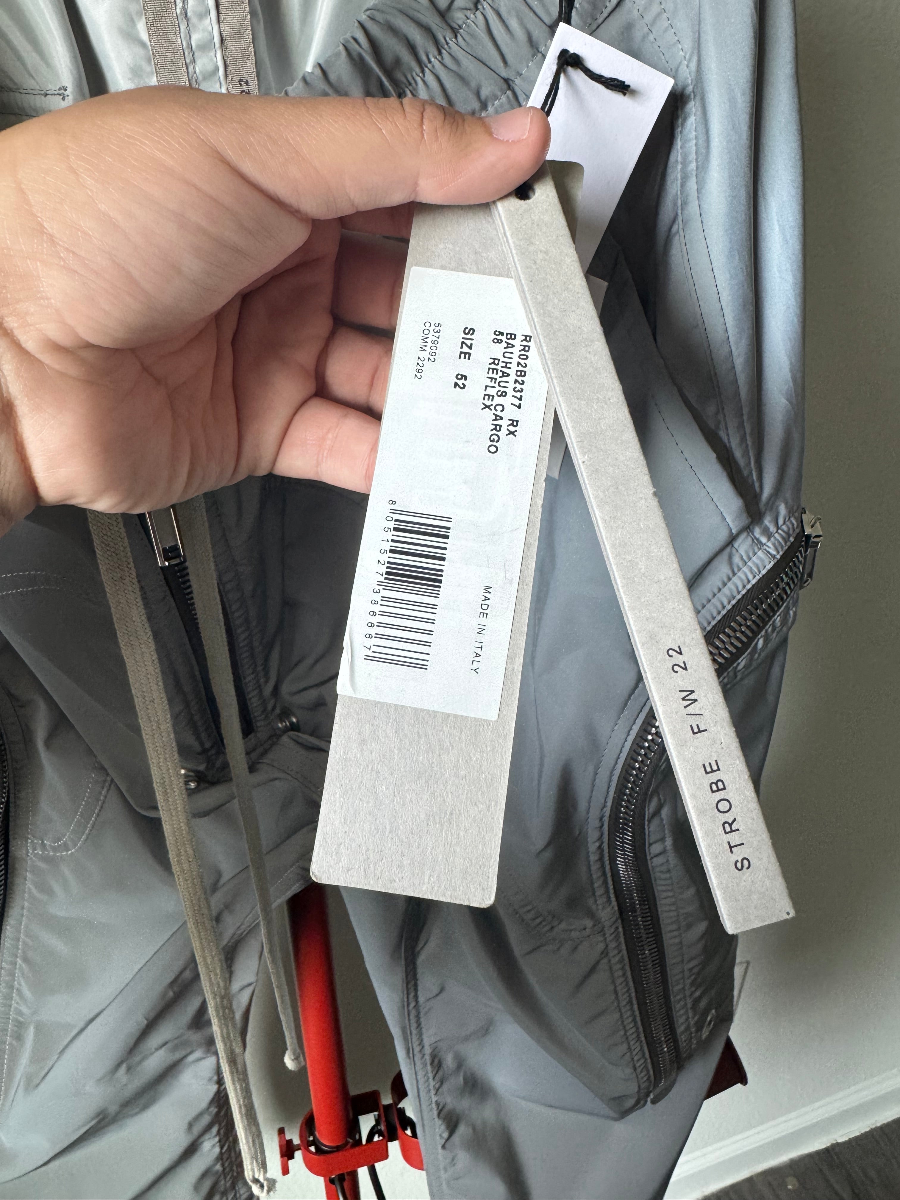Rick Owens Reflex Bauhaus Cargos Reflective 34