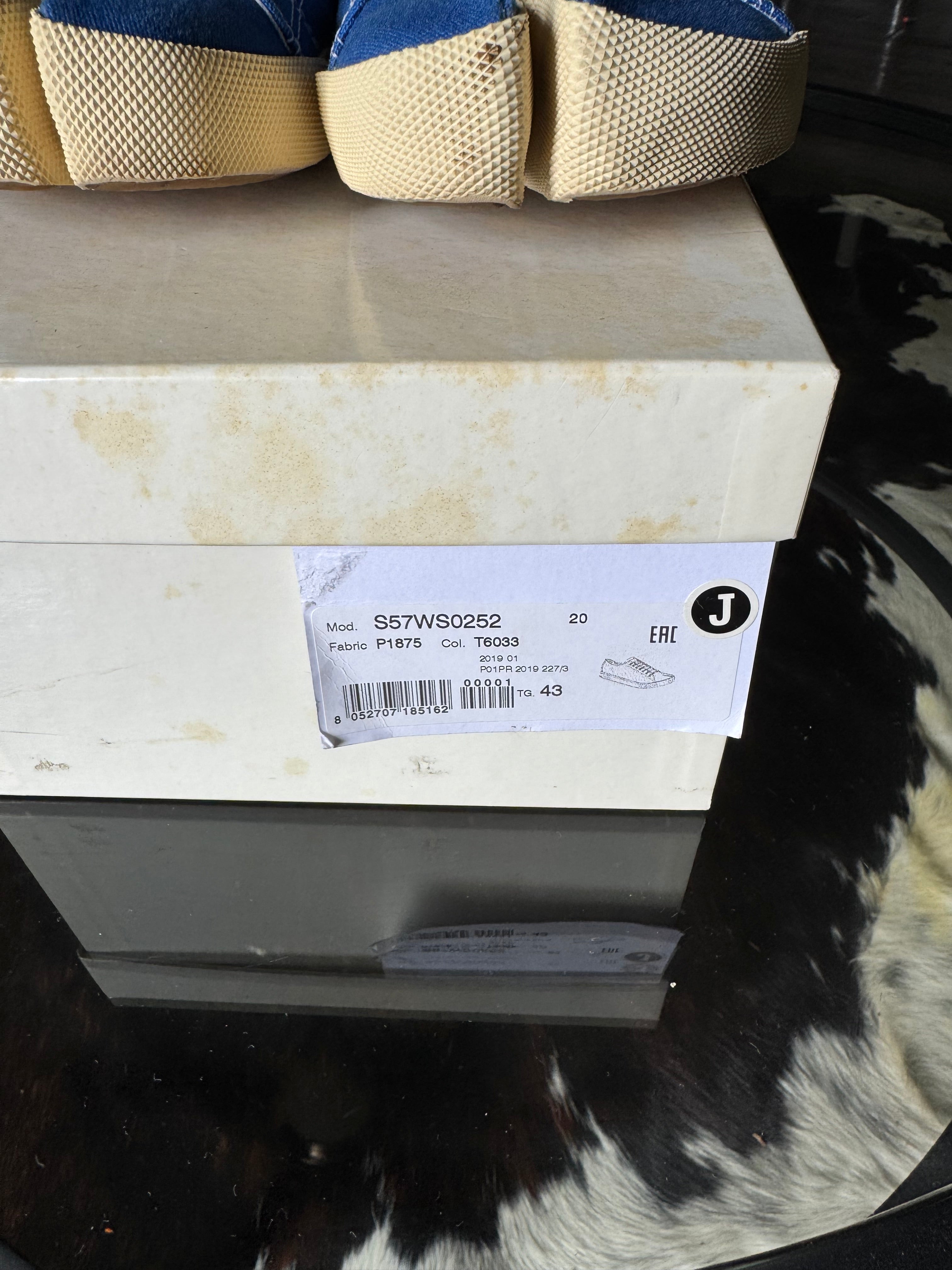 Maison Margiela Blue Tabi Sneakers 43/10