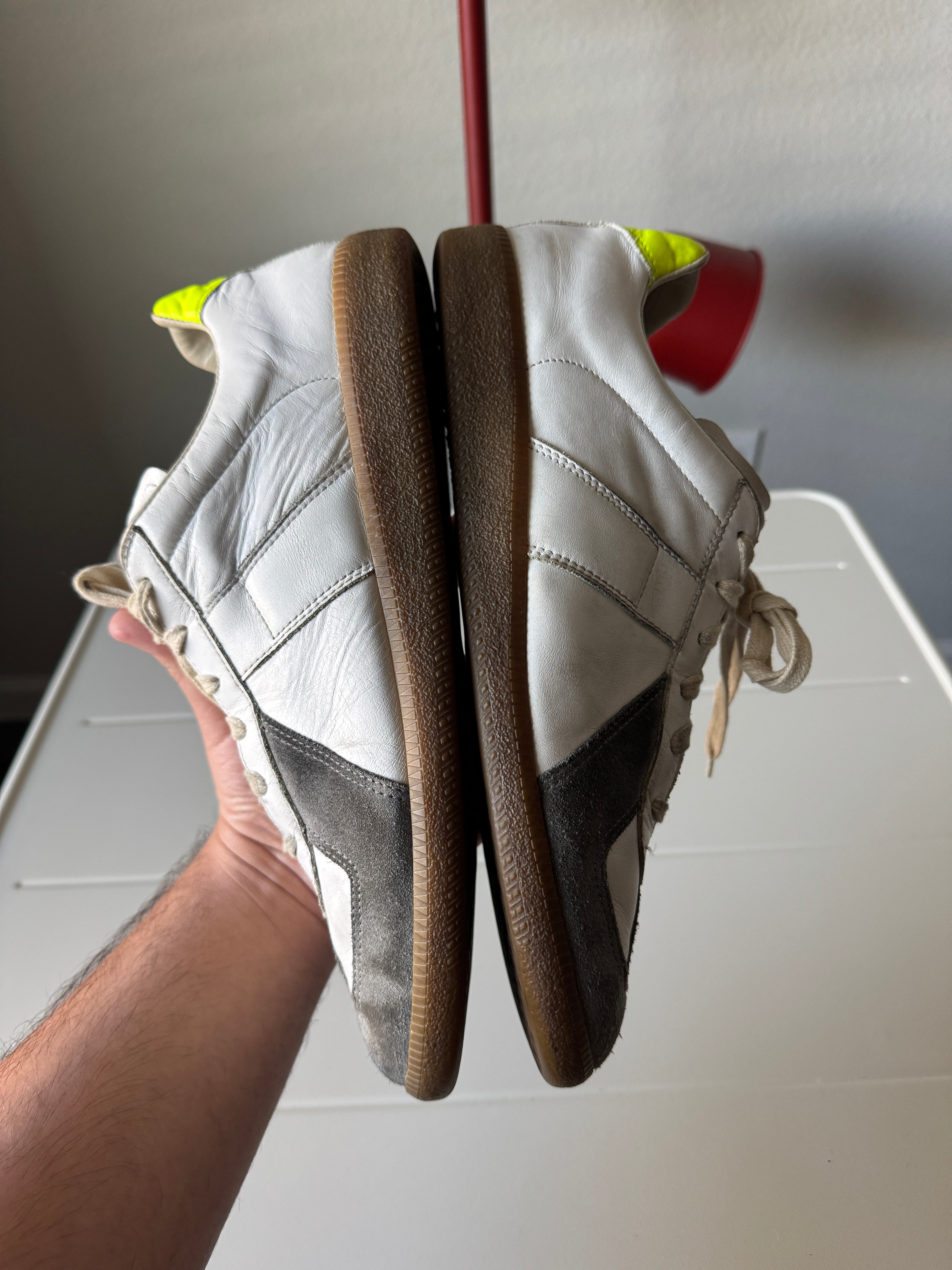 Maison Margiela White Neon Green Gum Gats 44/11