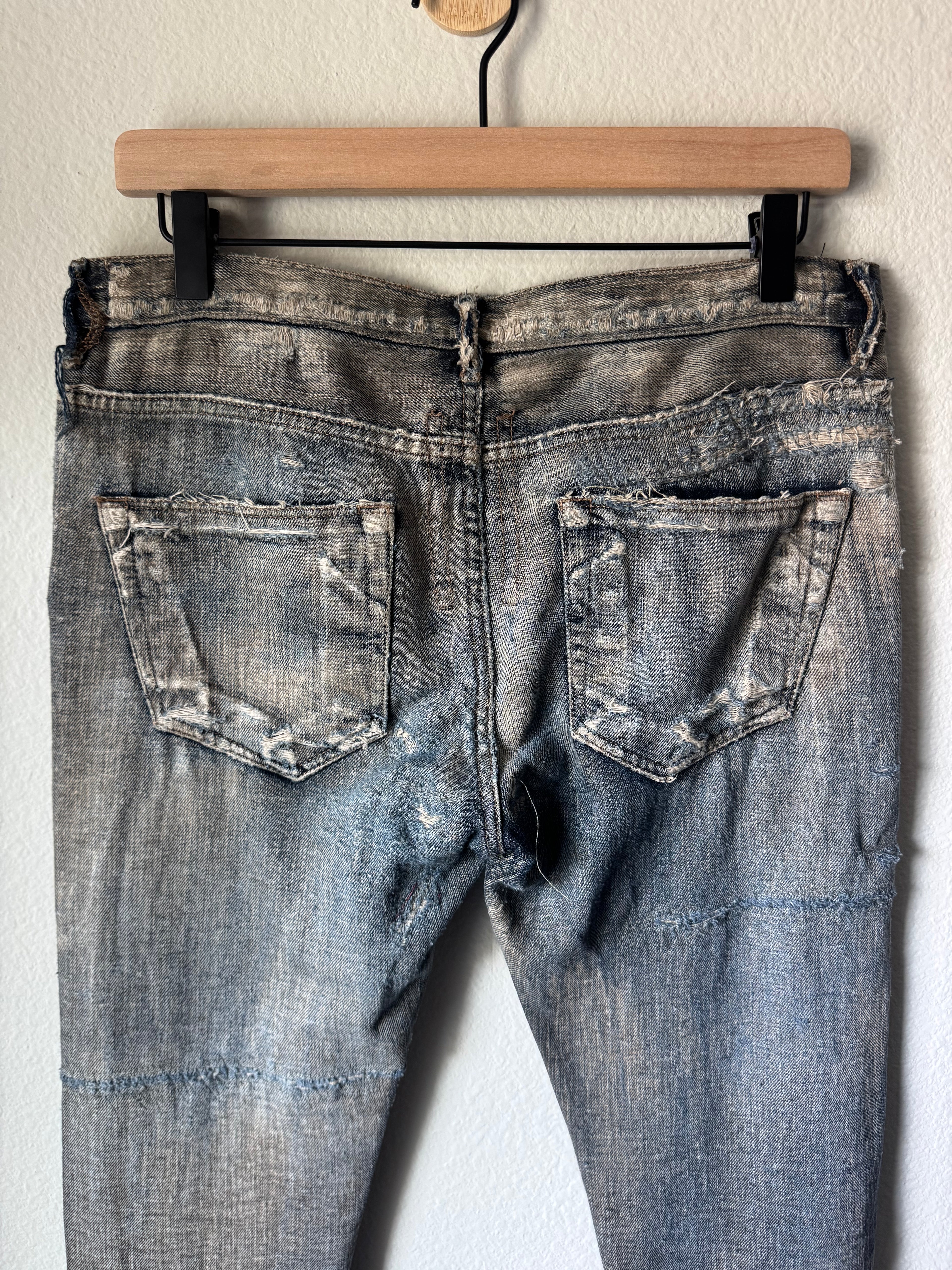 Rick Owens Olmar & Mirta Dust Wash Detroit Cut Denim 32