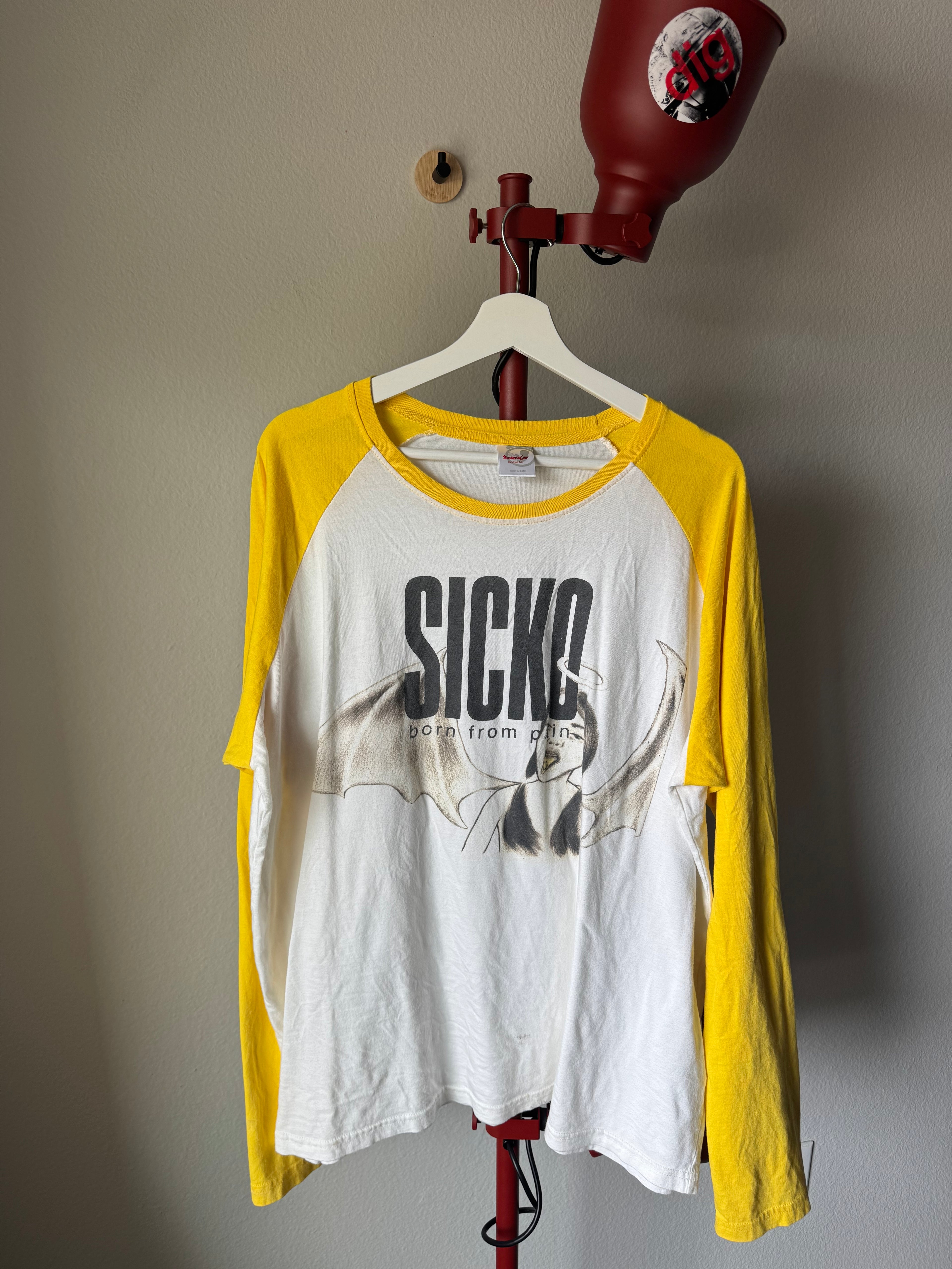 Sicko Yellow Baseball Tee XL