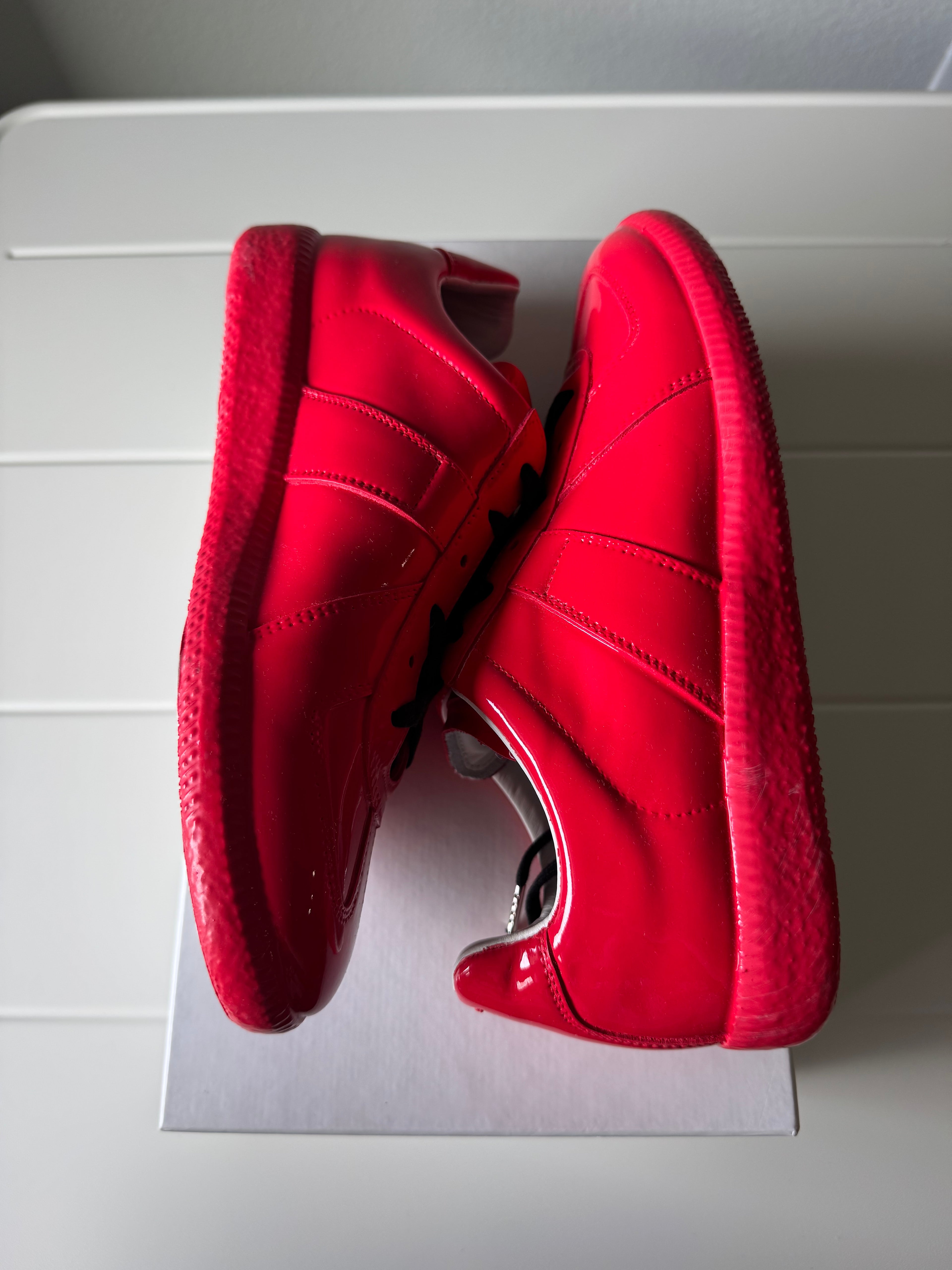Maison Margiela Women’s Patent Rubber Red Gats 37/7