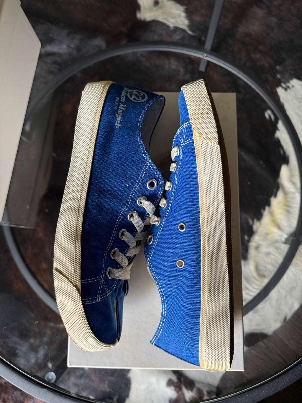Maison Margiela Blue Tabi Sneakers 43/10