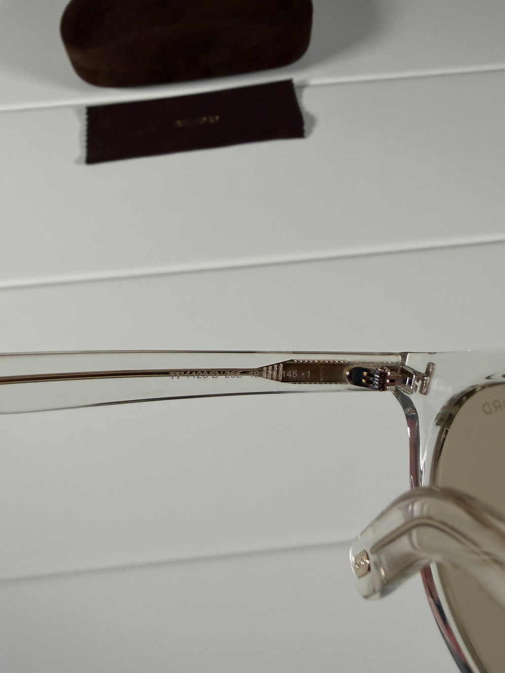 Tom Ford Alt Fit Clear Gold Sunglasses