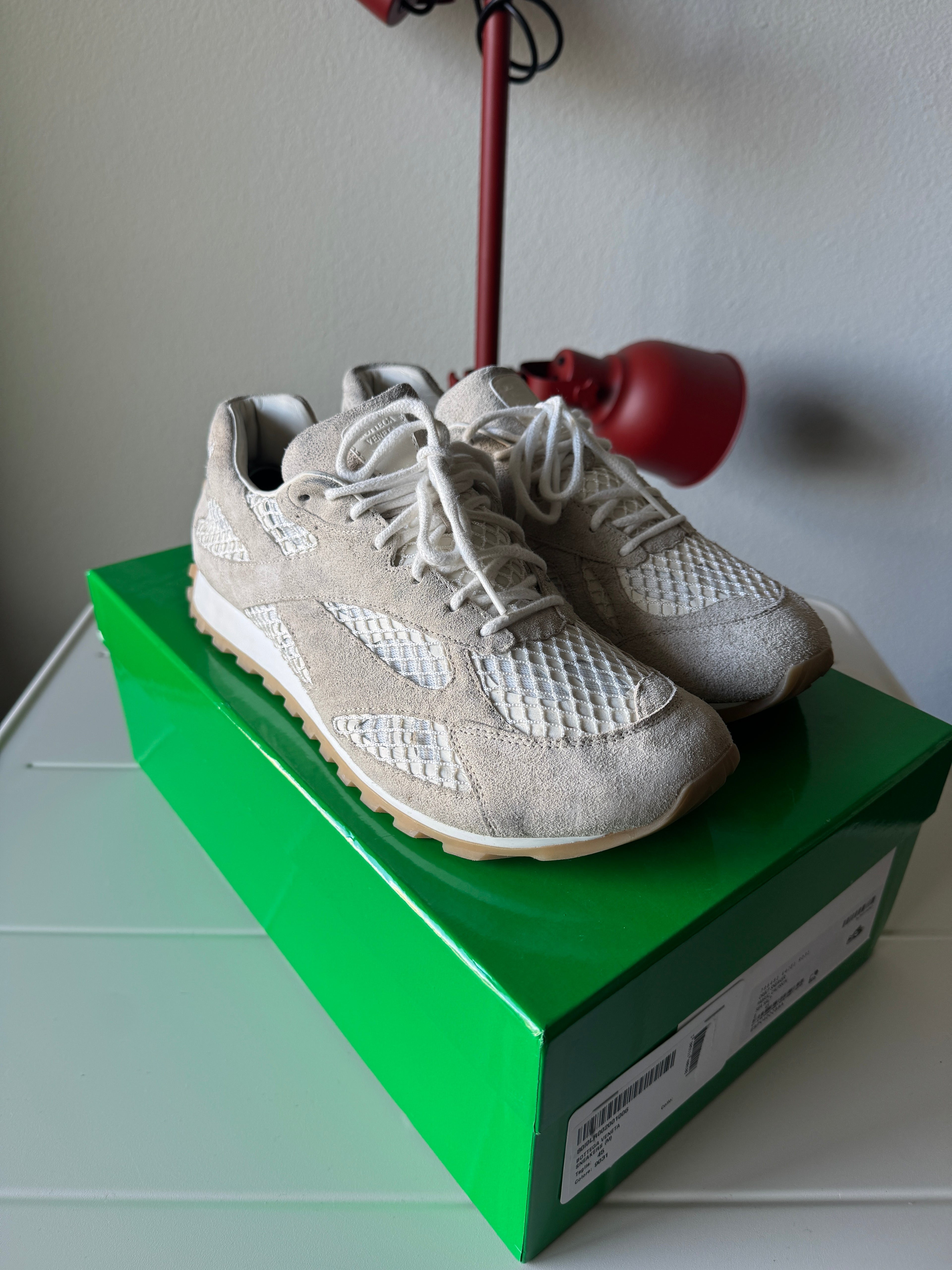 Bottega Veneta Orbit Sea Salt White 45/12