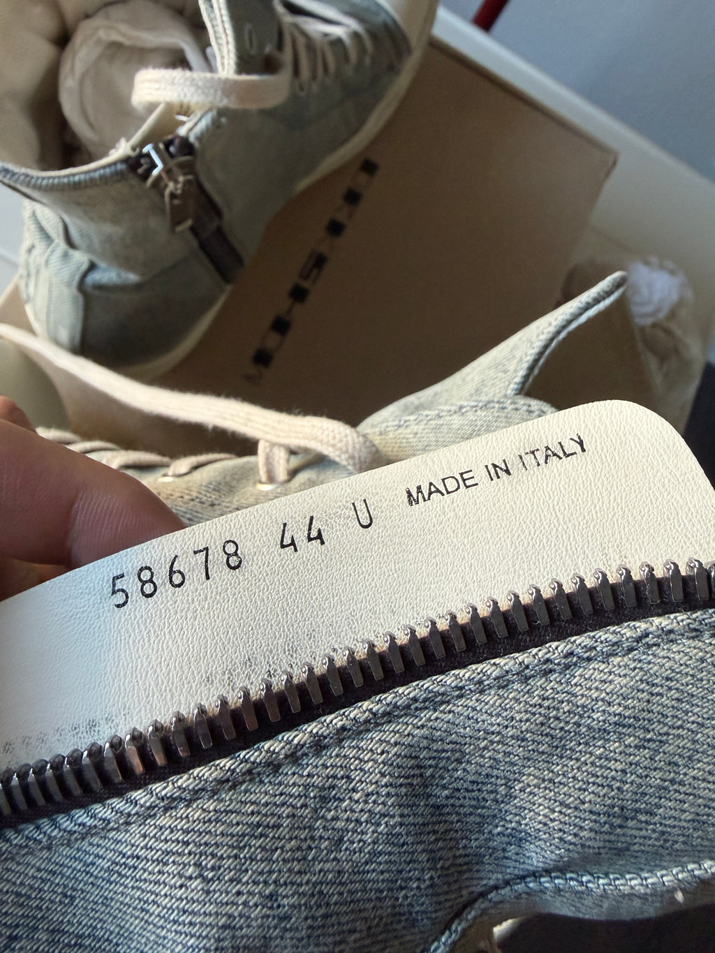 Rick Owens Drkshdw Distressed Denim Ramones 44/11