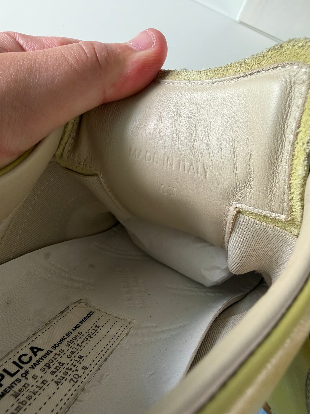 Maison Margiela Yellow Gats 43/10