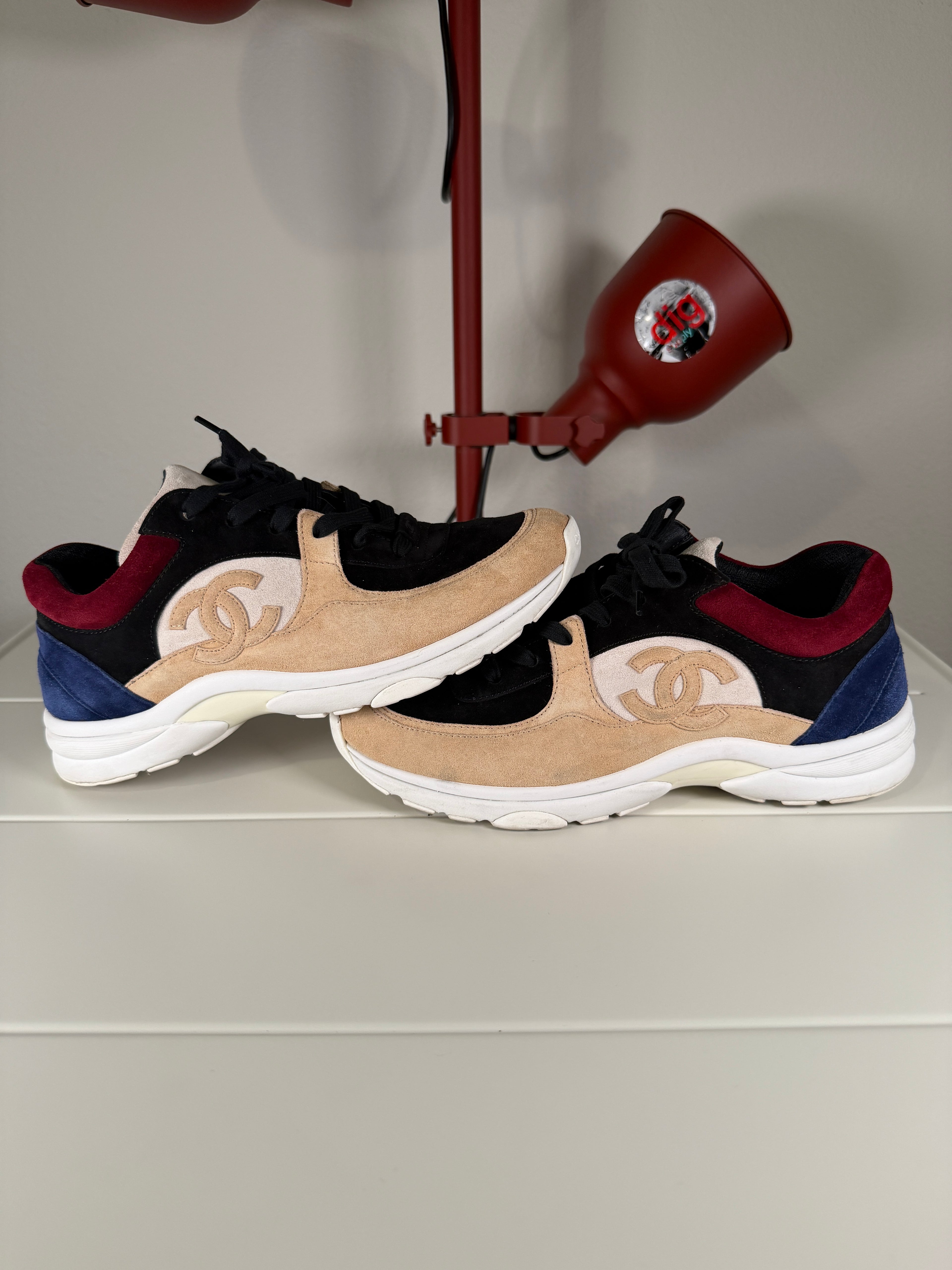 Chanel Multicolor Suede Runners 42/9
