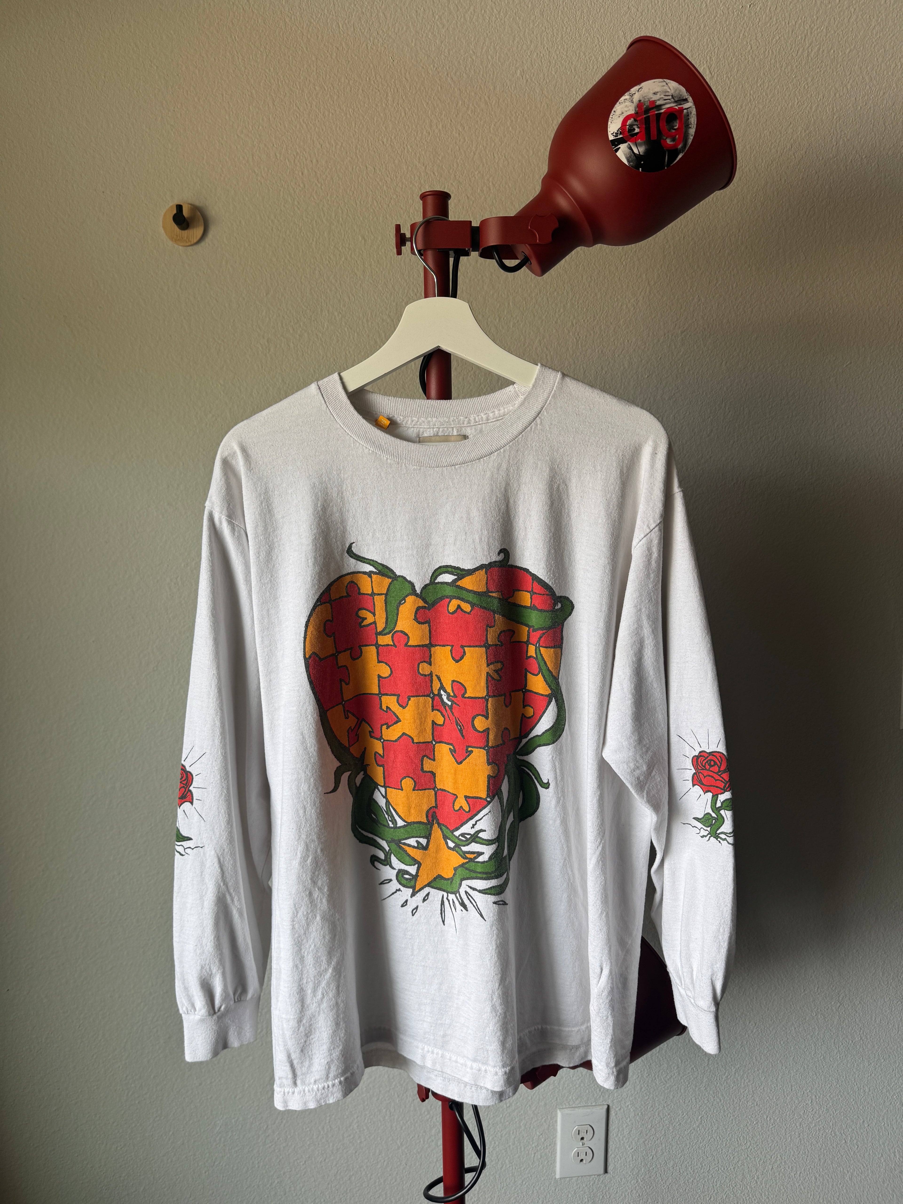 Gallery Dept. Puzzle Heart Long Sleeve Tee M