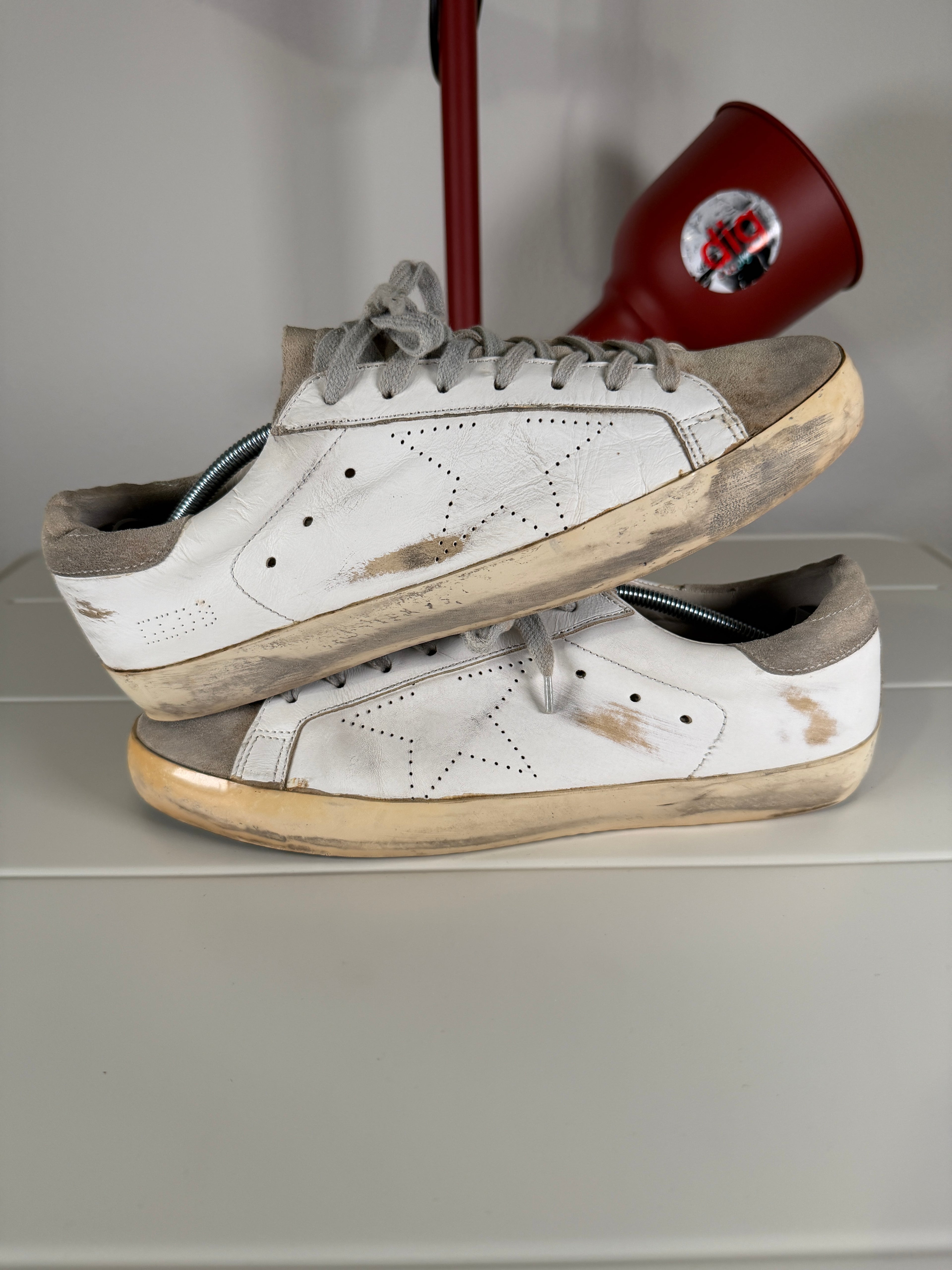 Golden Goose White Superstars 42/9