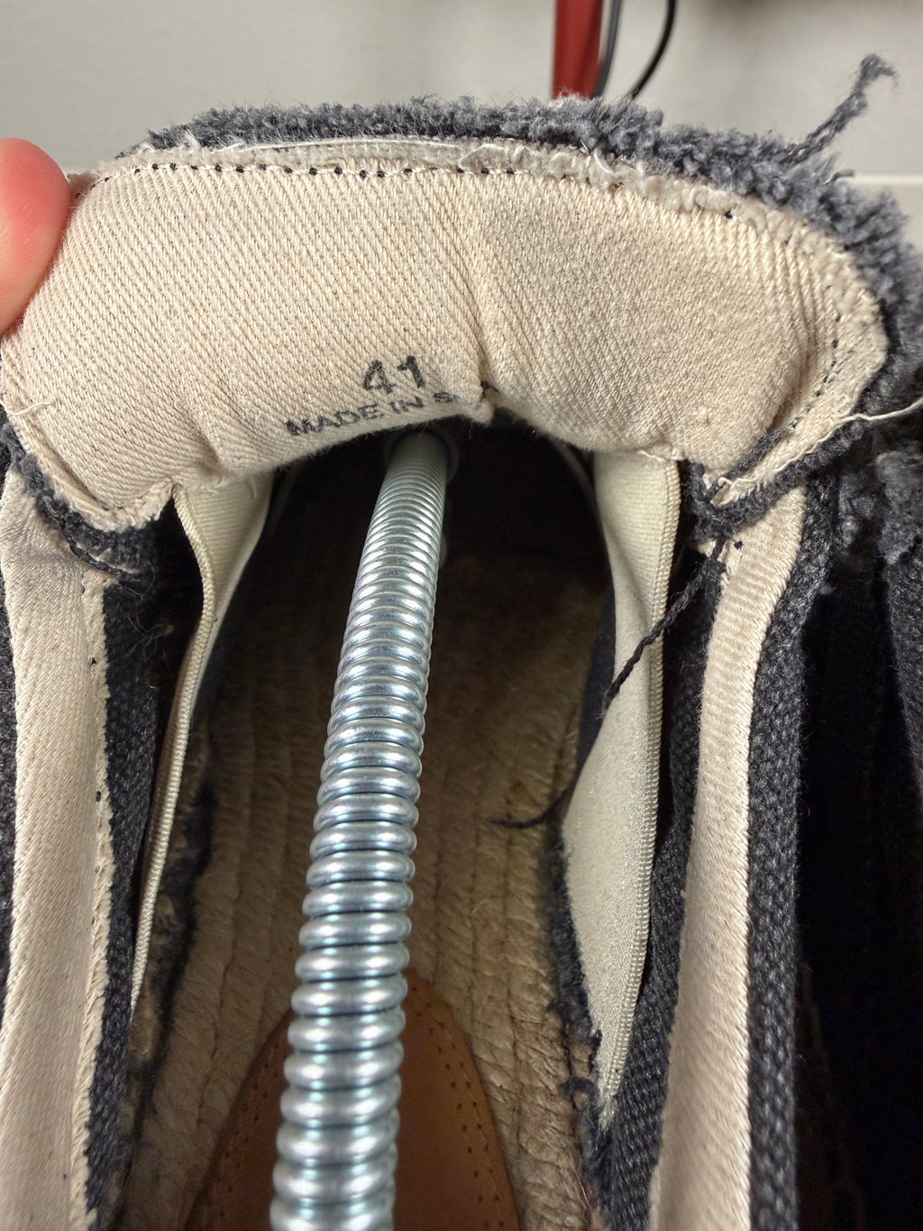 Maison Margiela Black Espadrille Gats 41/8