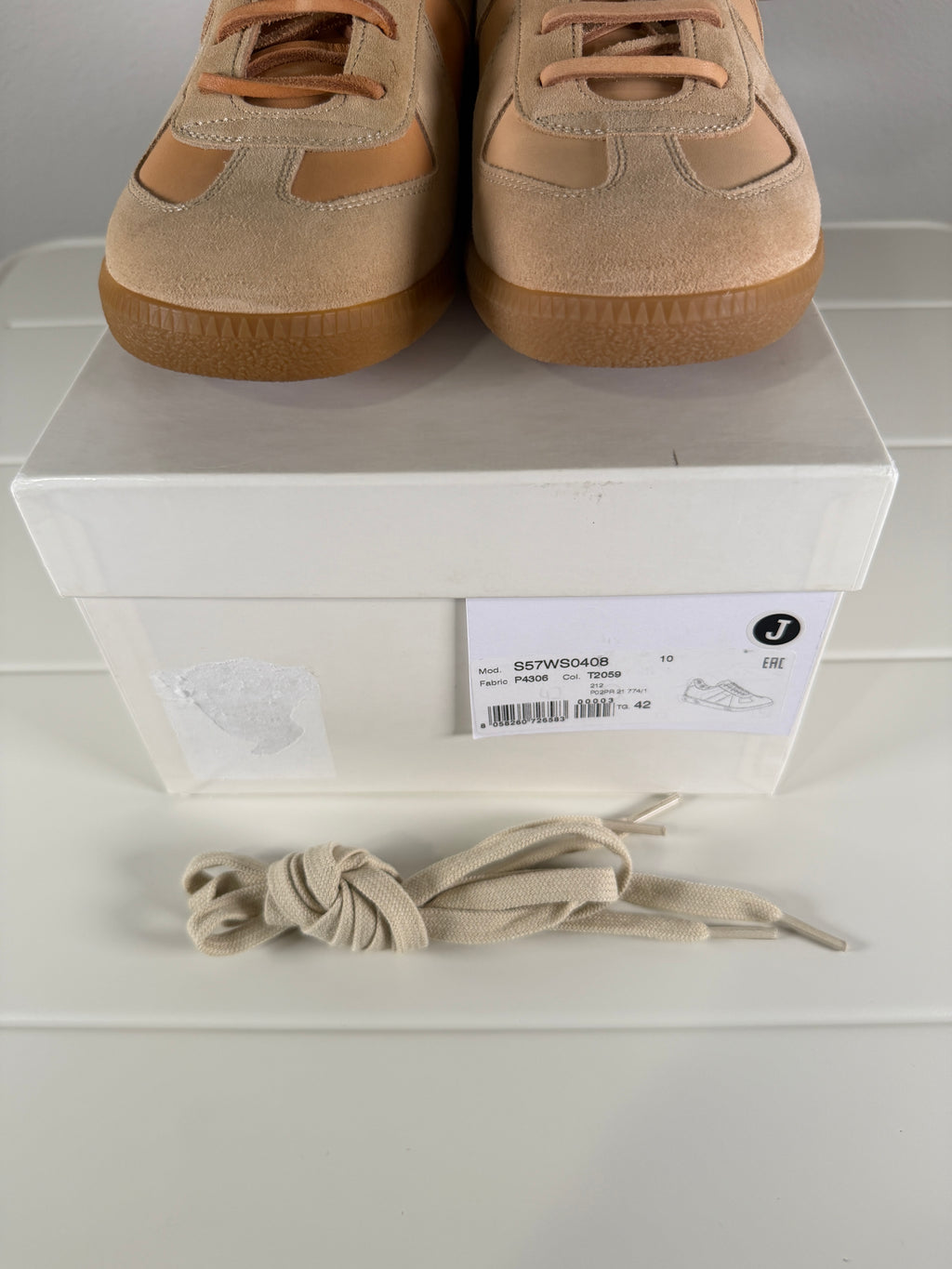 Maison Margiela Vachetta Tan Leather Gats 42/9
