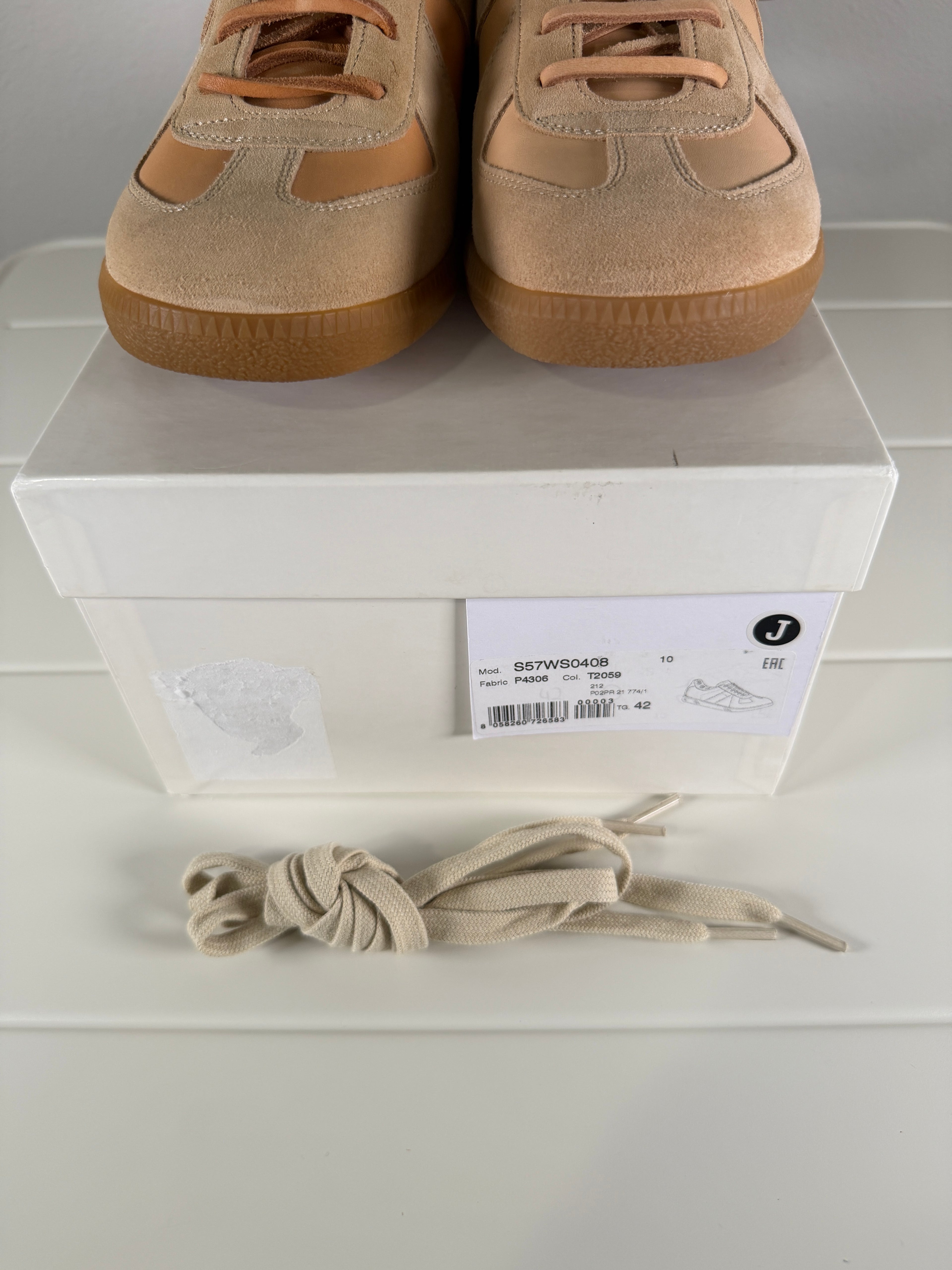Maison Margiela Vachetta Tan Leather Gats 42/9
