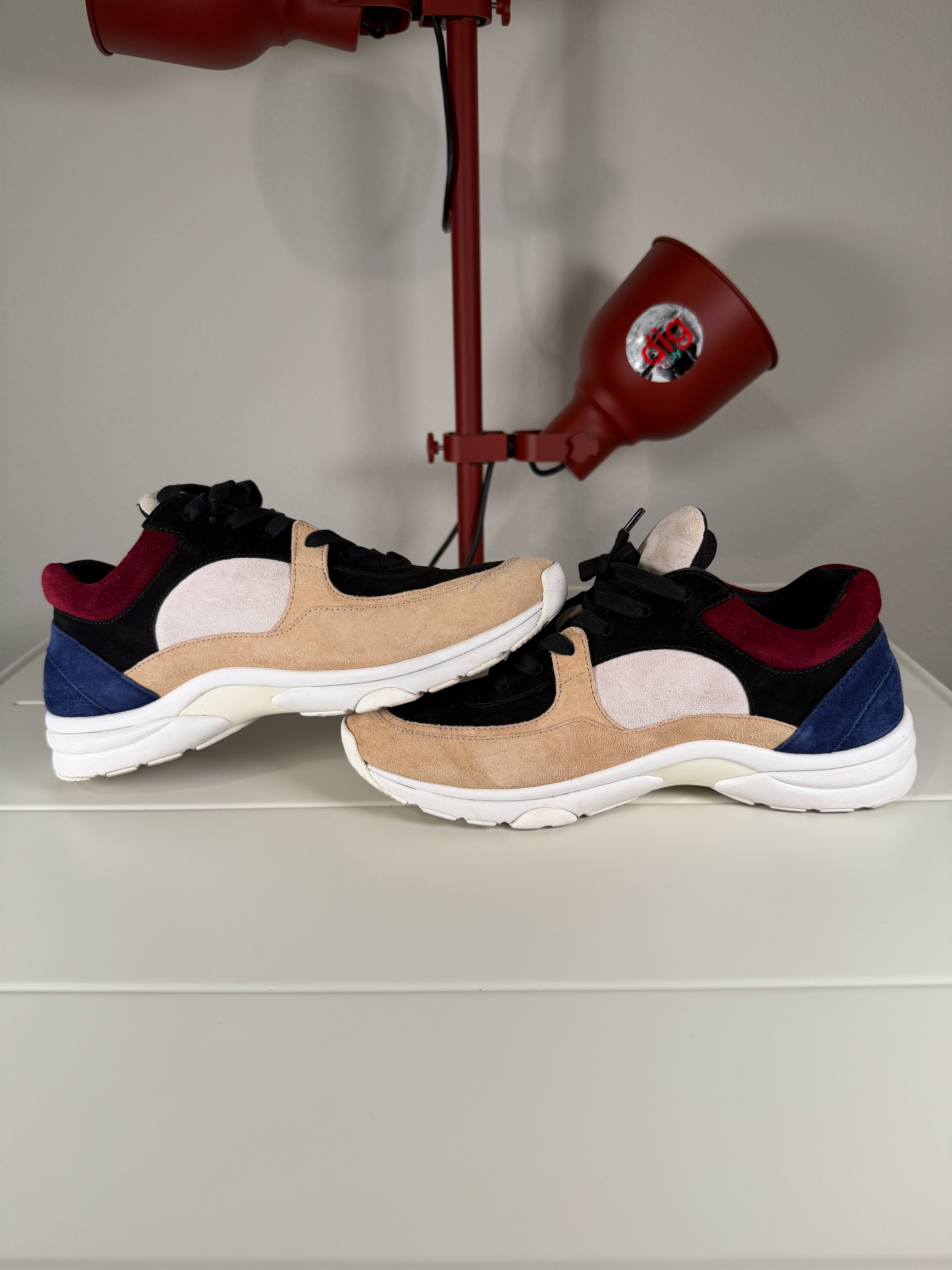 Chanel Multicolor Suede Runners 42/9
