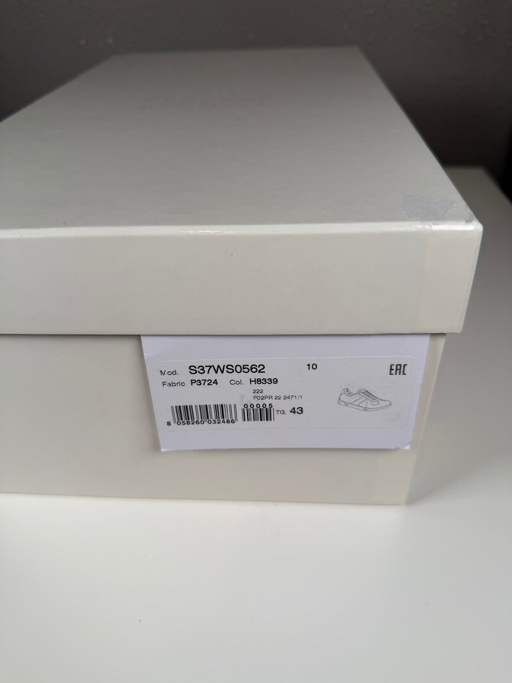 Maison Margiela White Paint Gum Gats 43/10