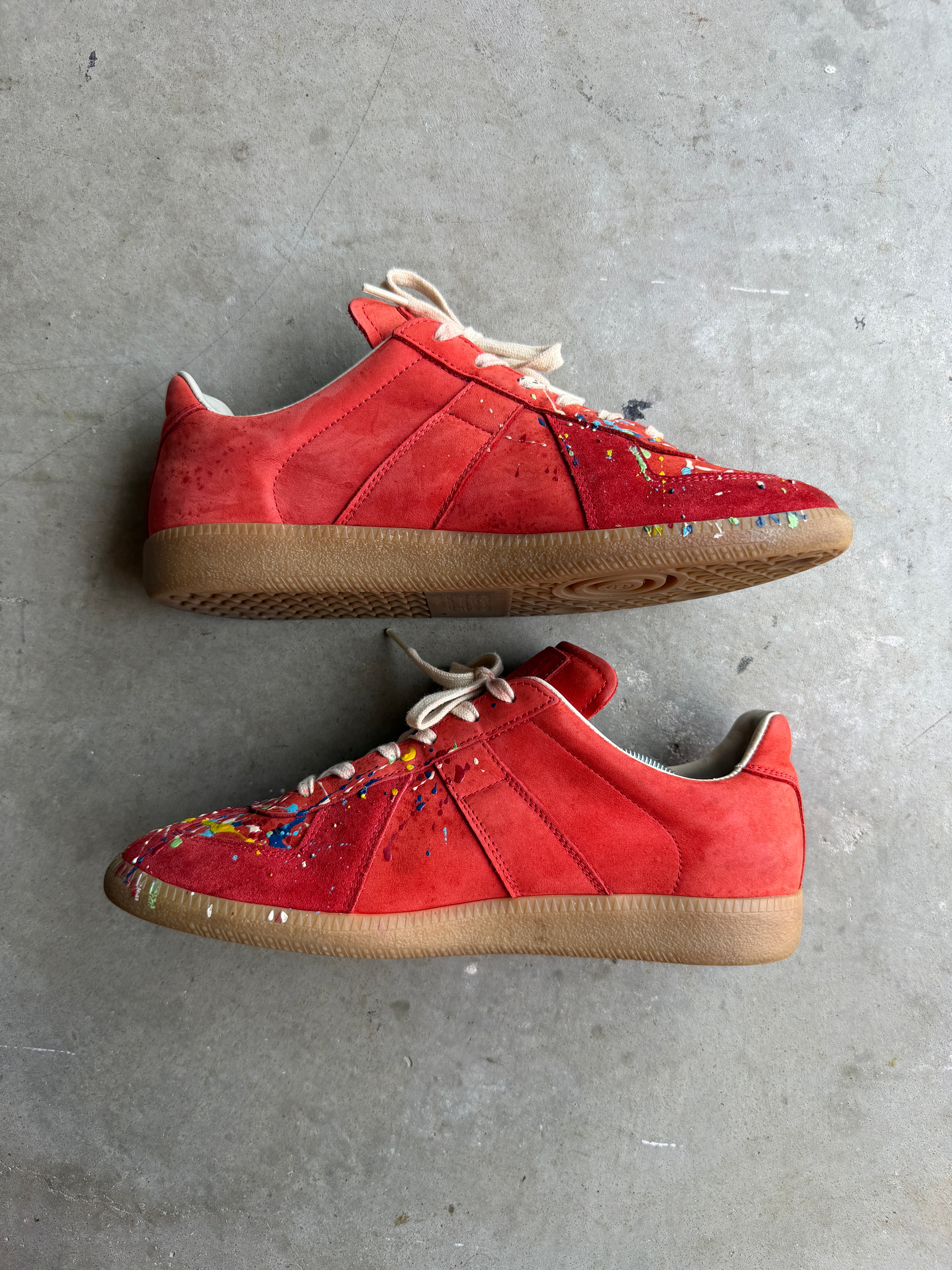 Maison Margiela Red Paint Splatter Gats 42/9