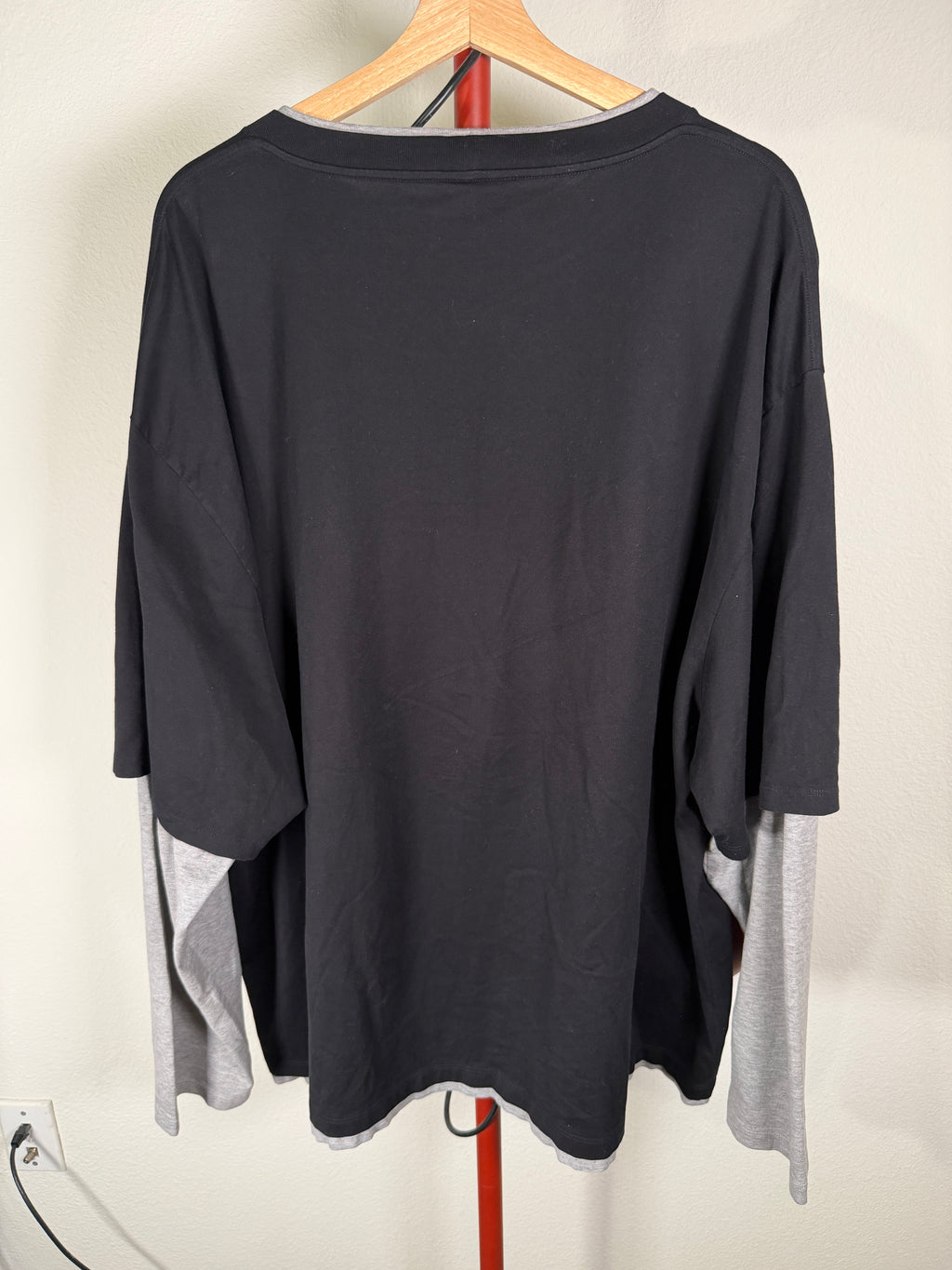 Celine Layered Long Sleeve Jersey Shirt