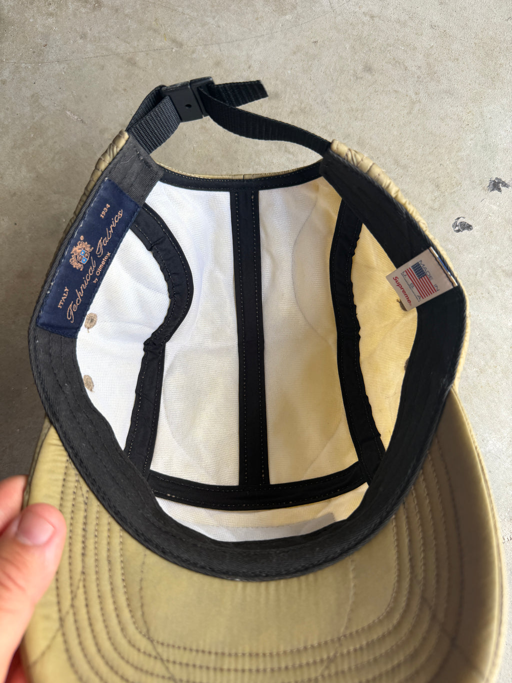 Supreme Olive Quilted Camp Cap