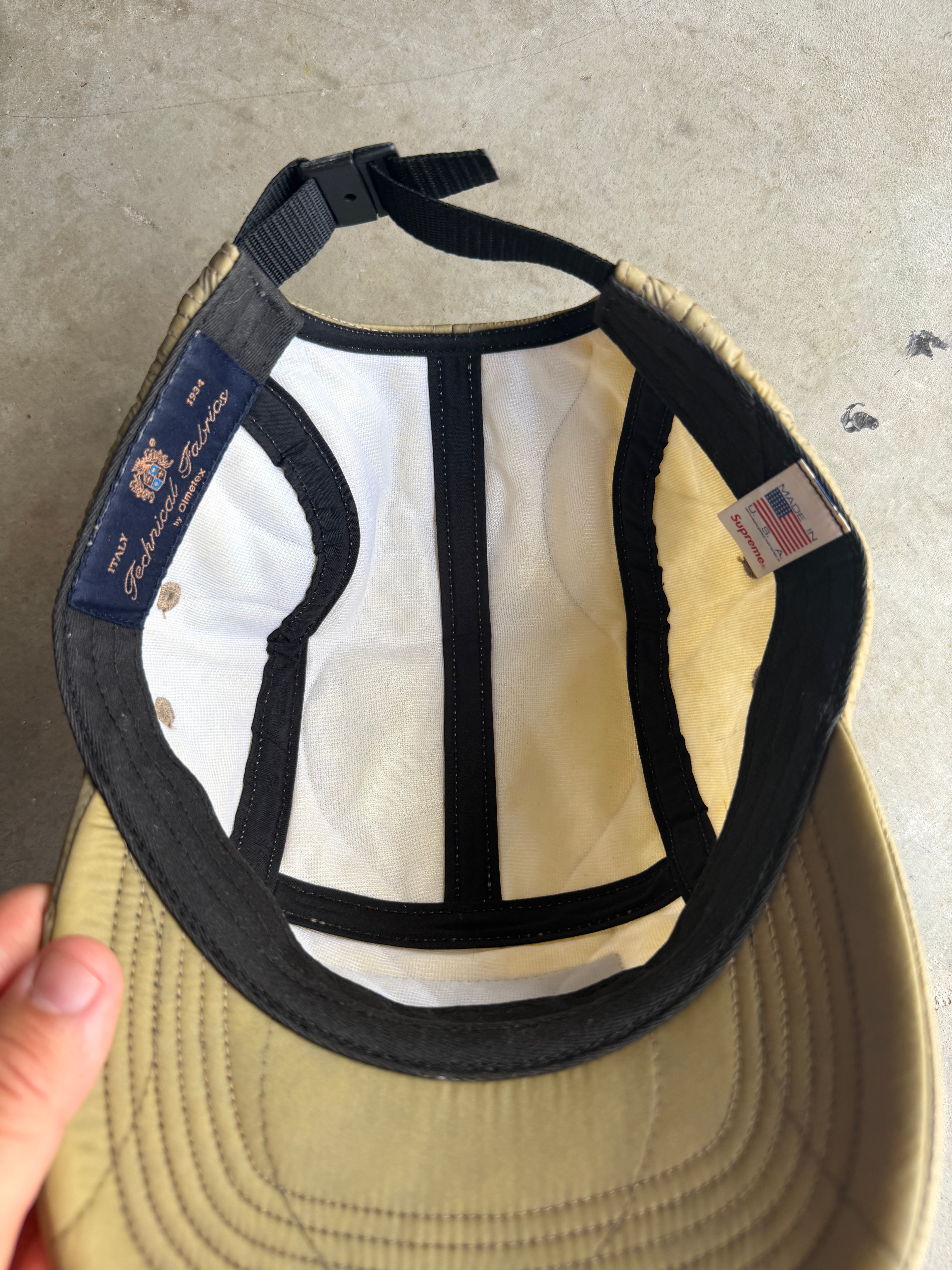 Supreme Olive Quilted Camp Cap