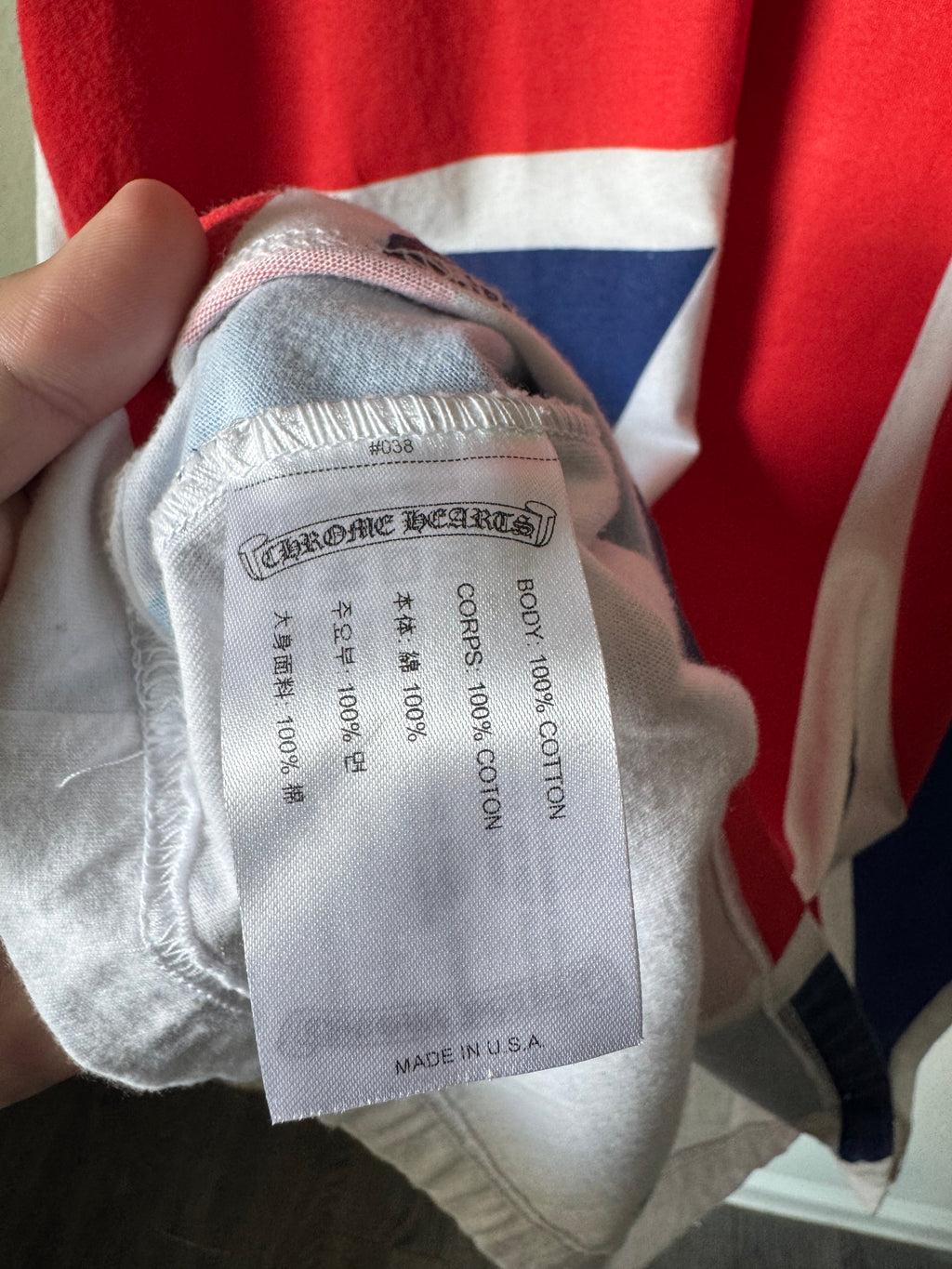 Chrome Hearts Union Jack Tee L