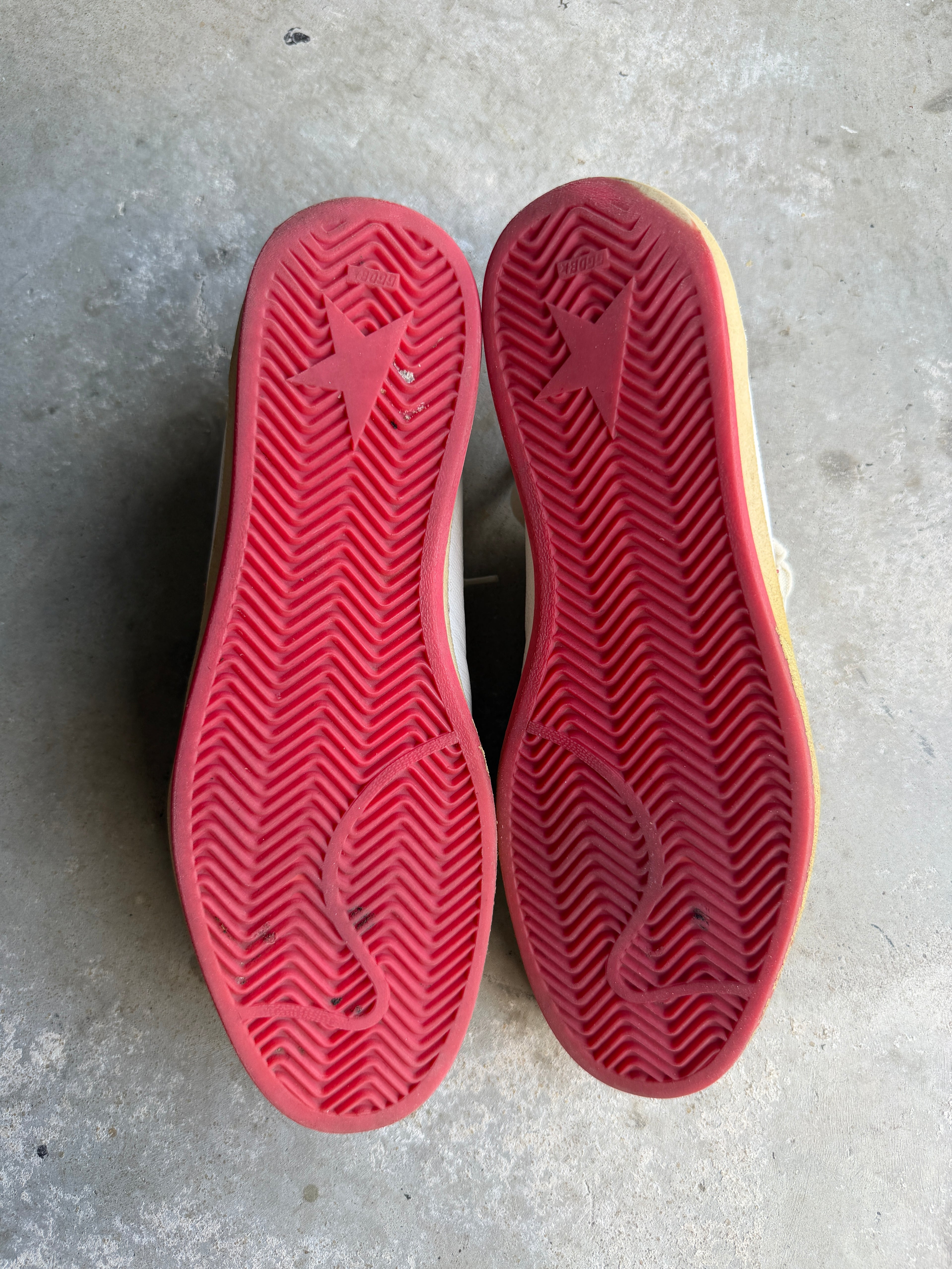 Golden Goose Red Gold Dipped Ballstars 11/44