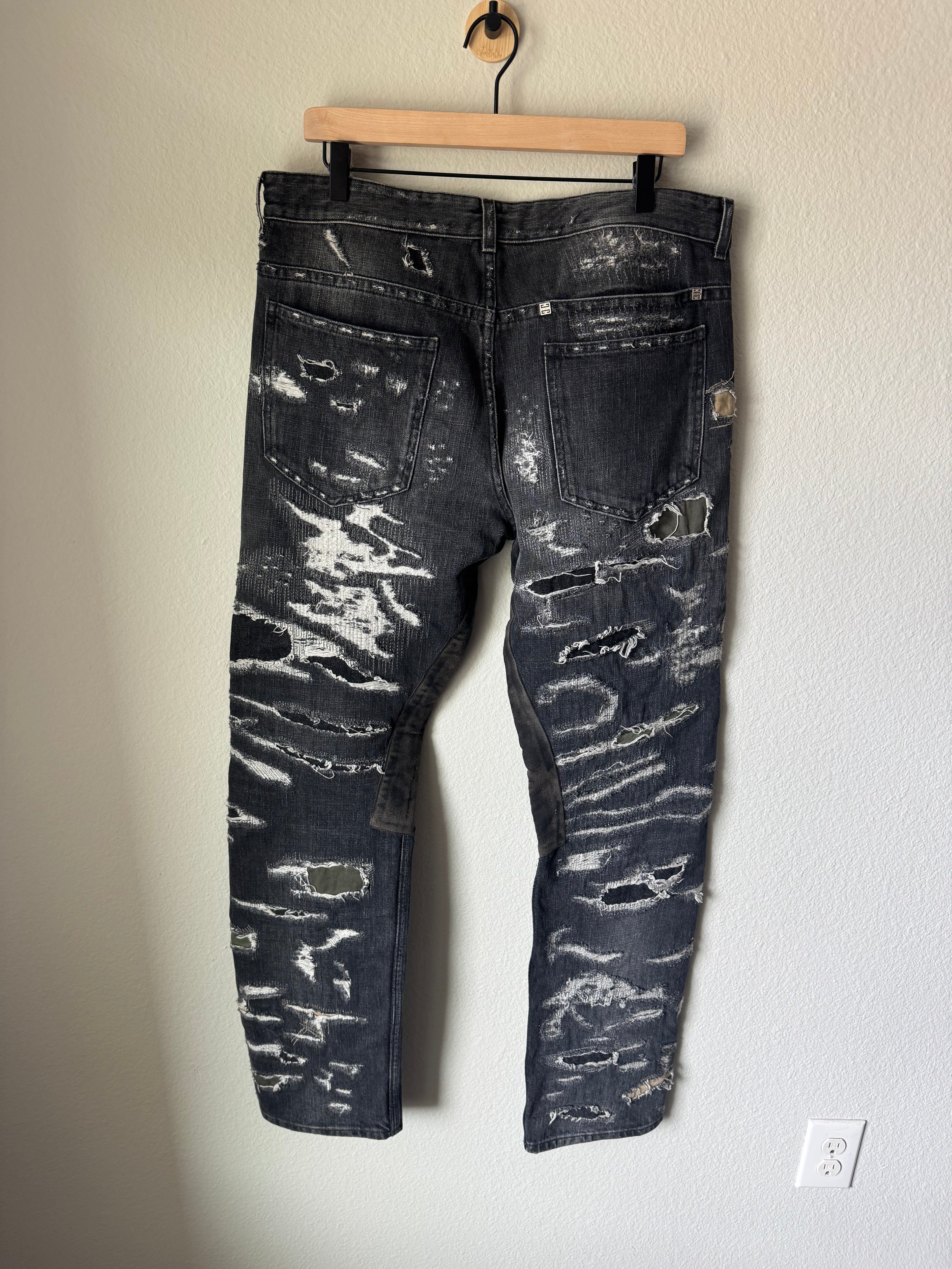 Givenchy Distresses Moleskin Denim 36
