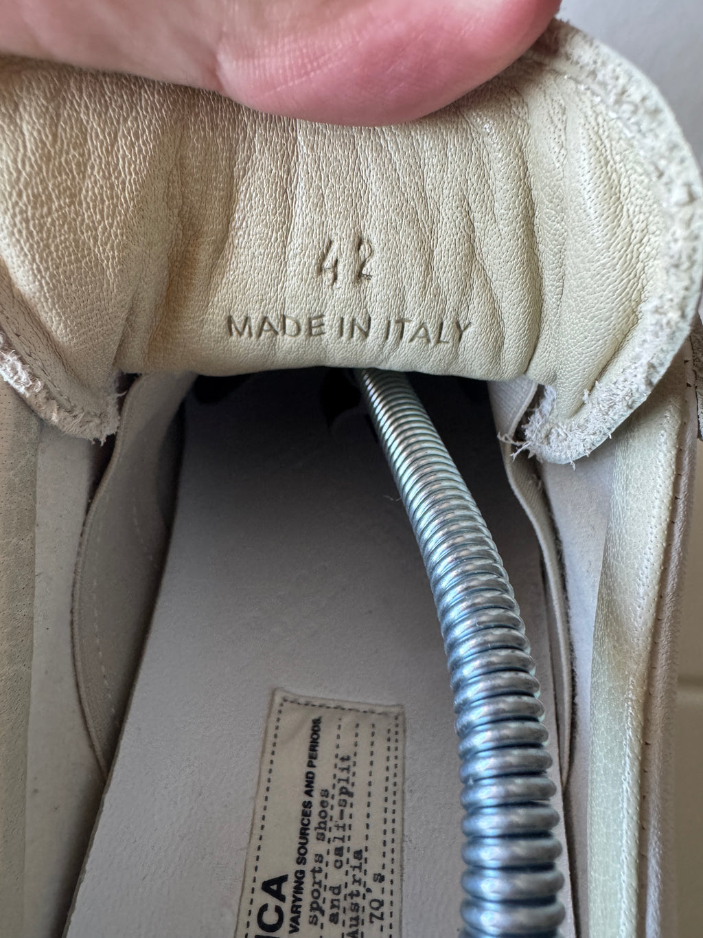 Maison Margiela Silver Sole Gats 42/9