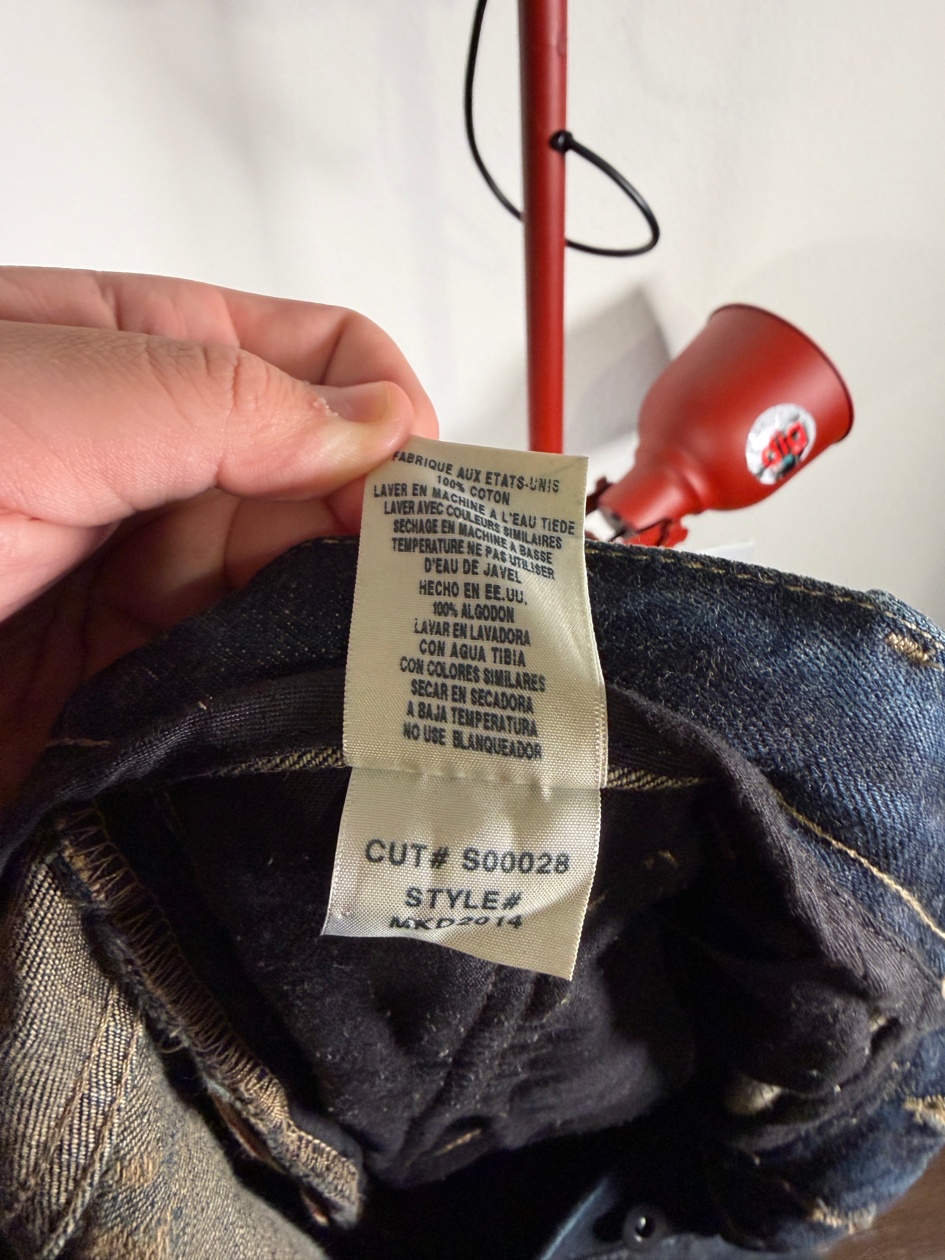 Rick Owens 00s Slab Mudwash Denim 33/36