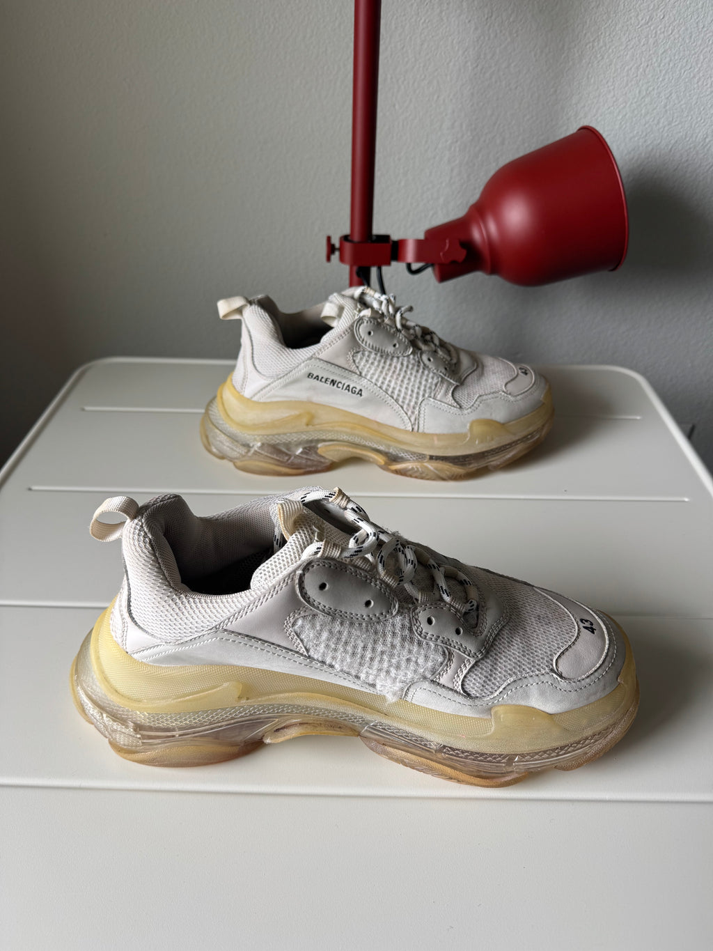 Balenciaga Triple S White Clear Sole 43/10