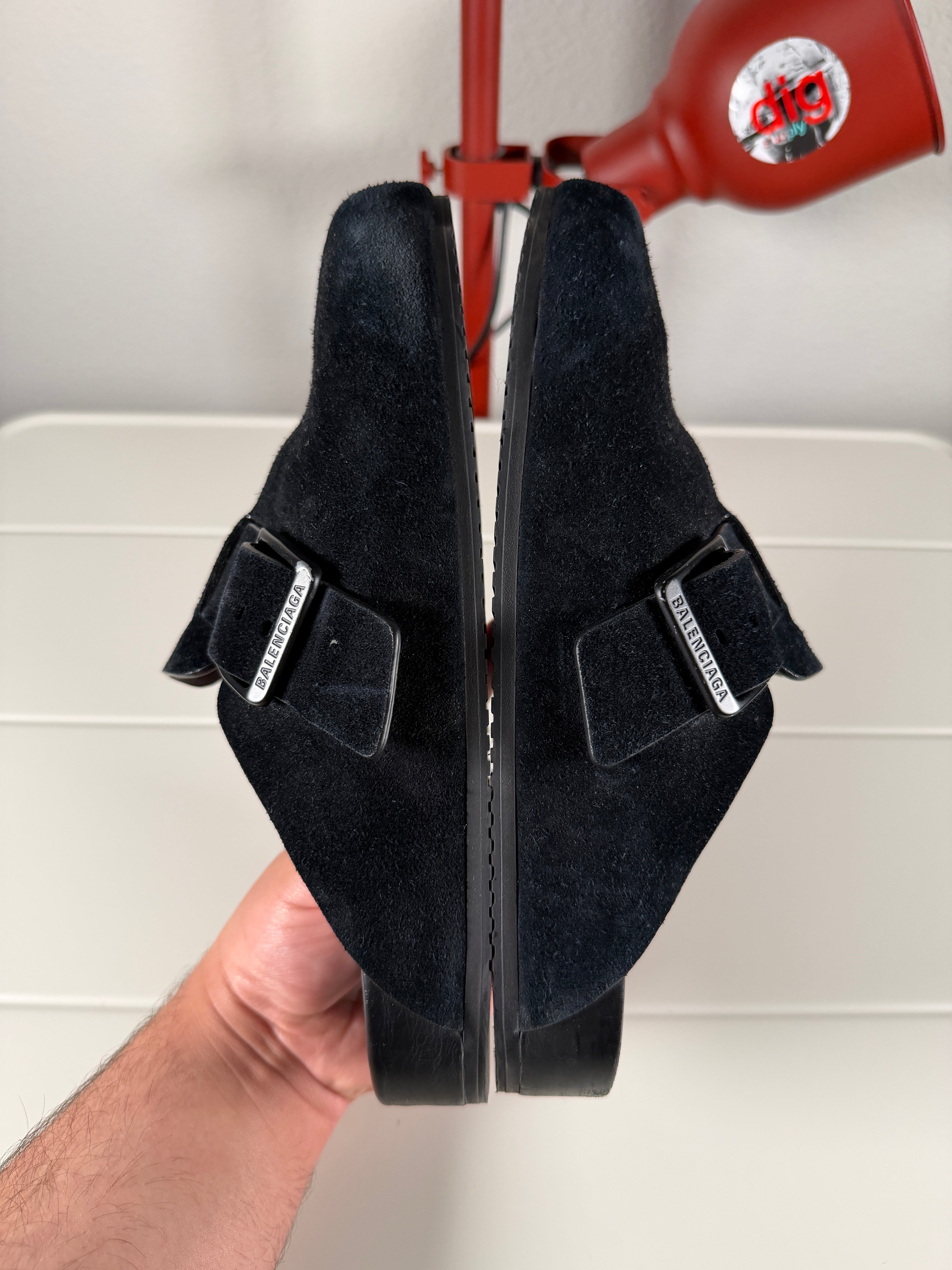 Balenciaga Sunday Mule Black Suede 43/10