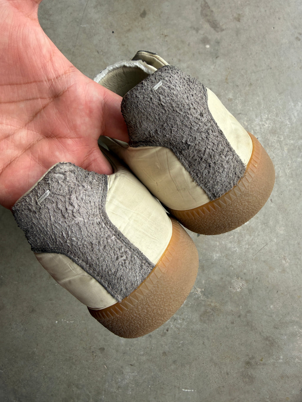 Maison Margiela Cream Nylon Gats 44/11